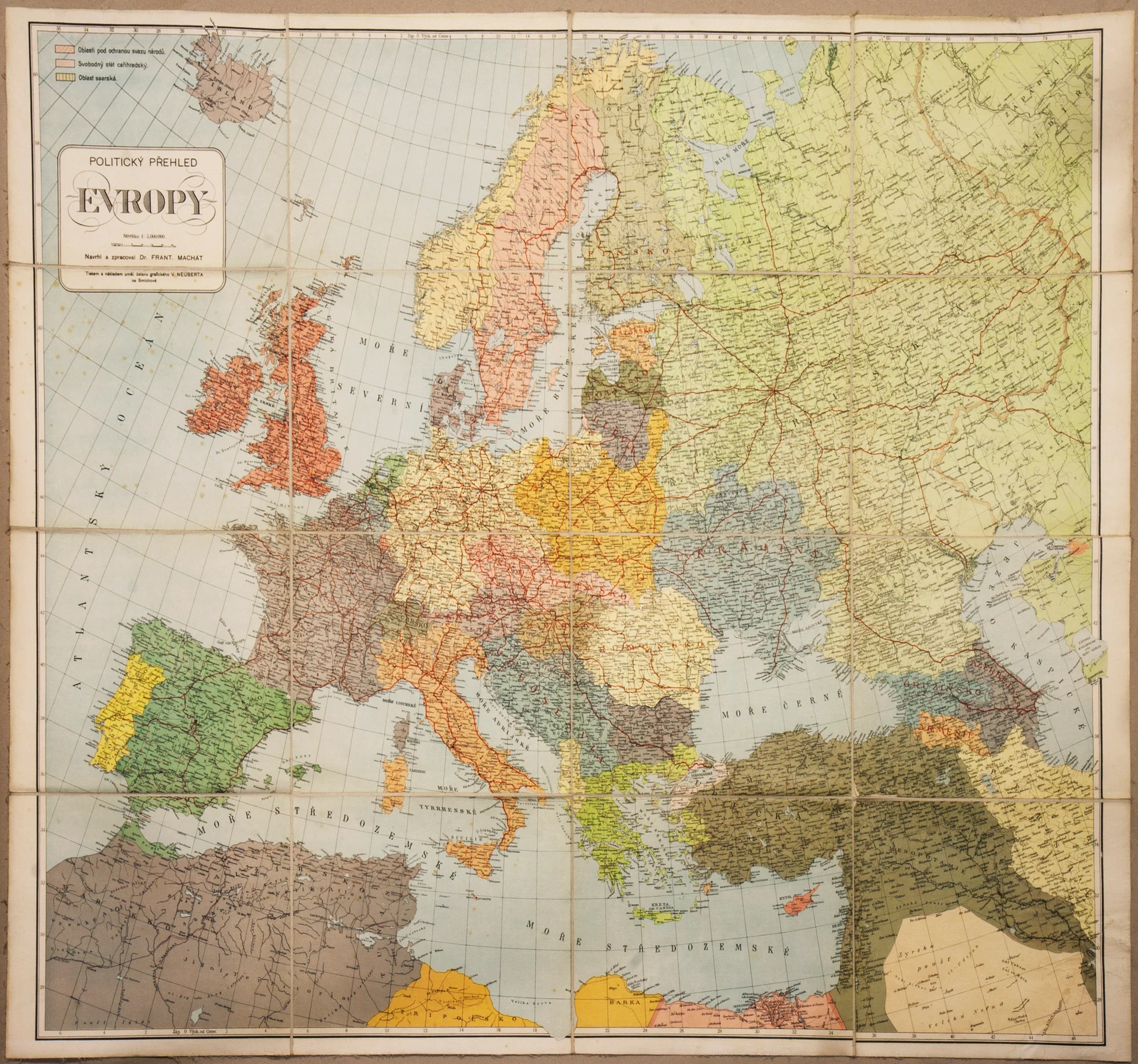 Náhledový obrázek předmětu Mapa Evropy po Versailleské konferenci do roku 1922