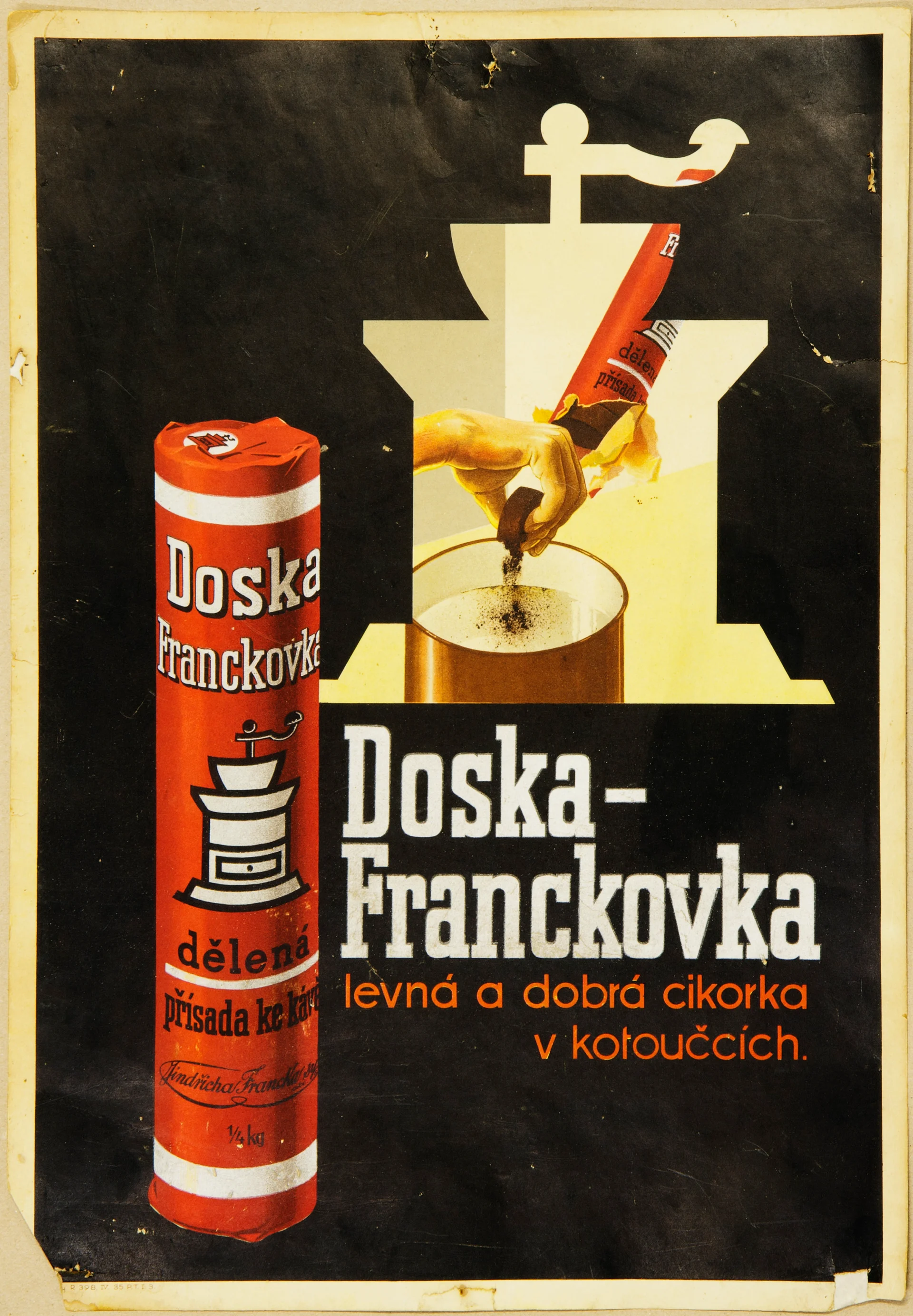 Náhledový obrázek předmětu Reklama na cikorku Doska