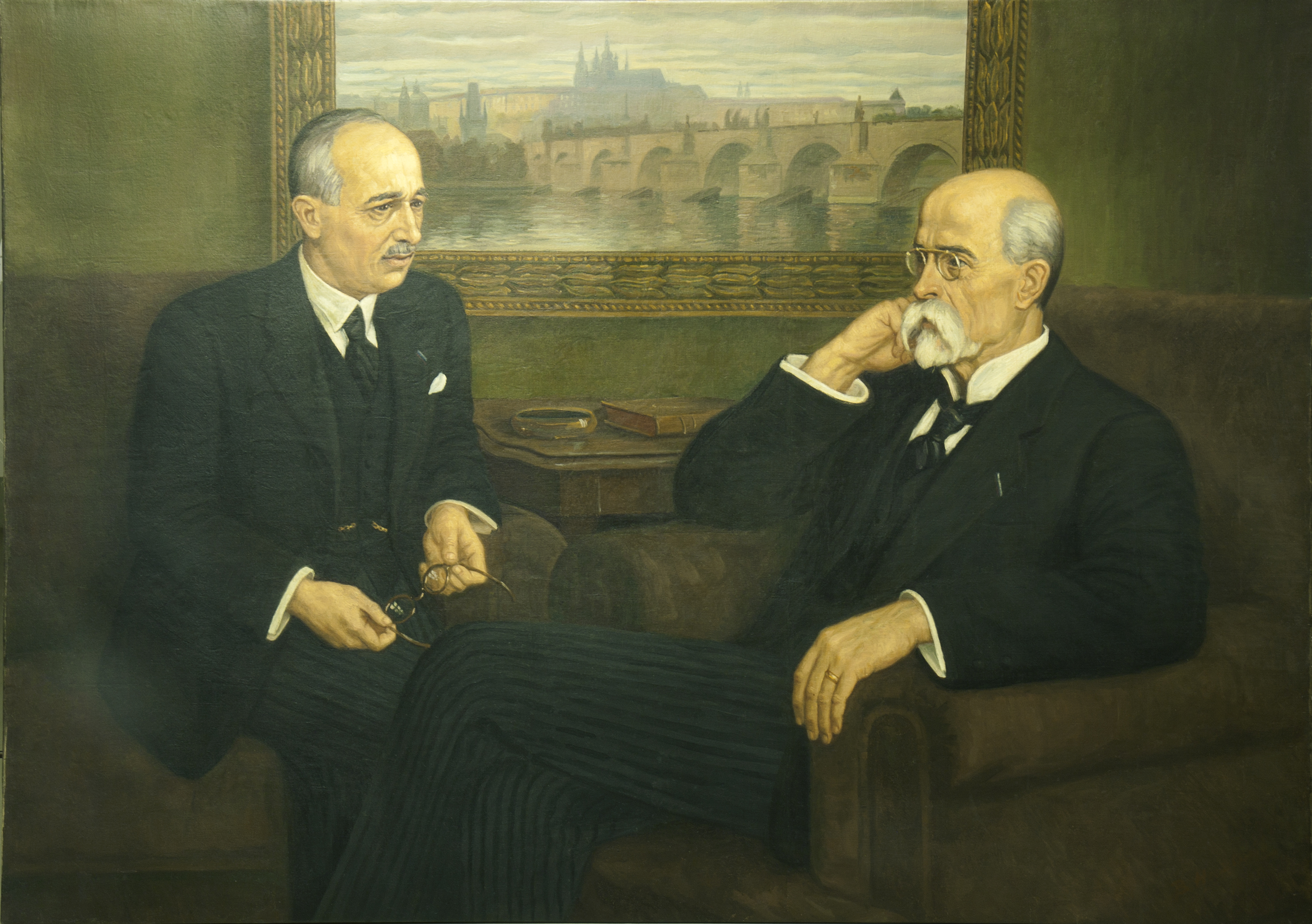 Náhledový obrázek Dvojportrét T. G. Masaryka a E. Beneše - 1