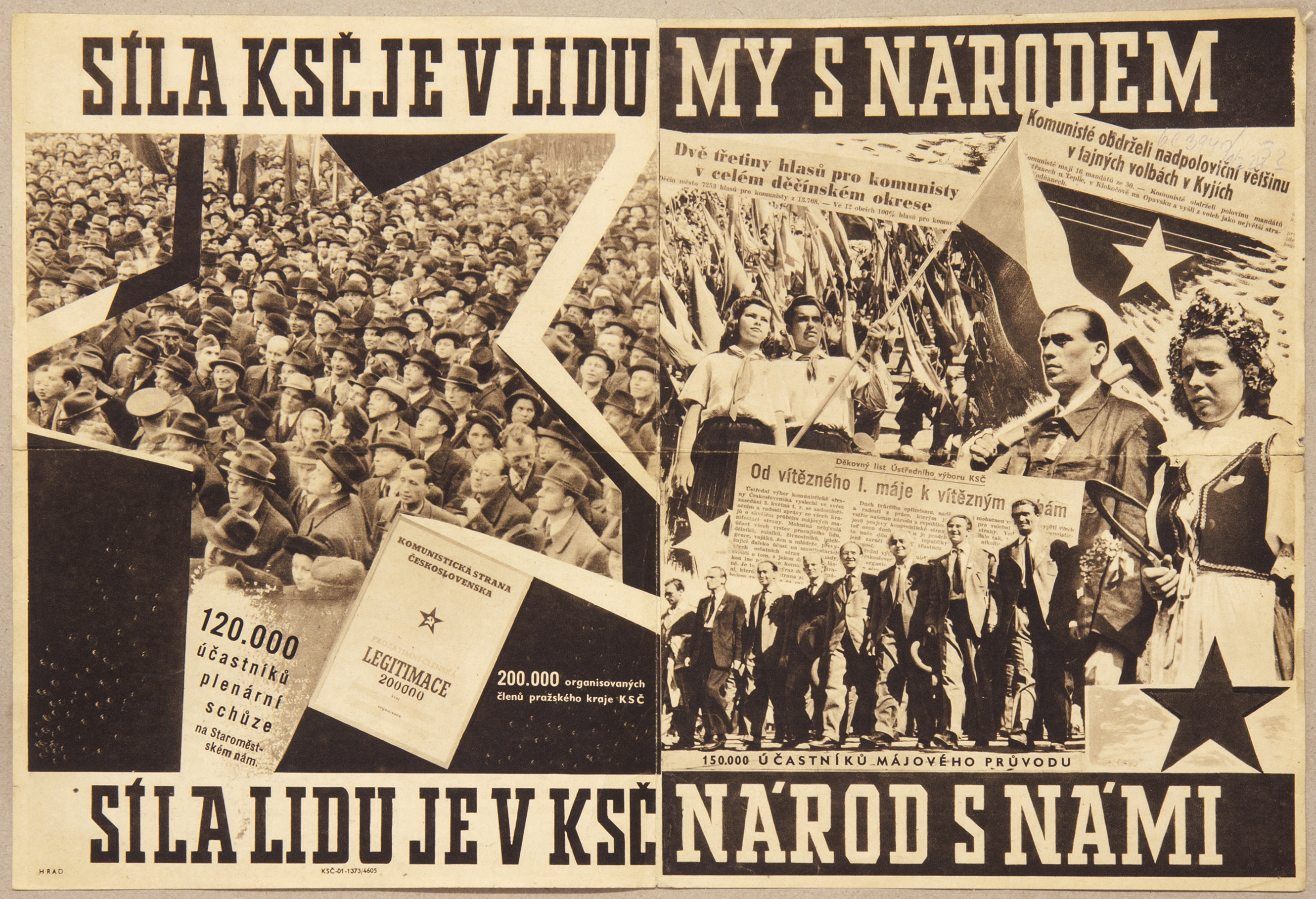 Náhledový obrázek Předvolební leták KSČ - 1