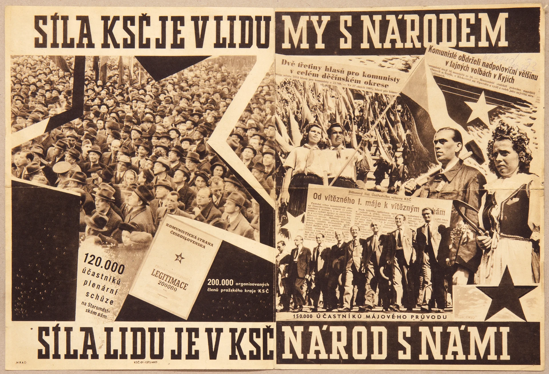 Náhledový obrázek předmětu Předvolební leták KSČ