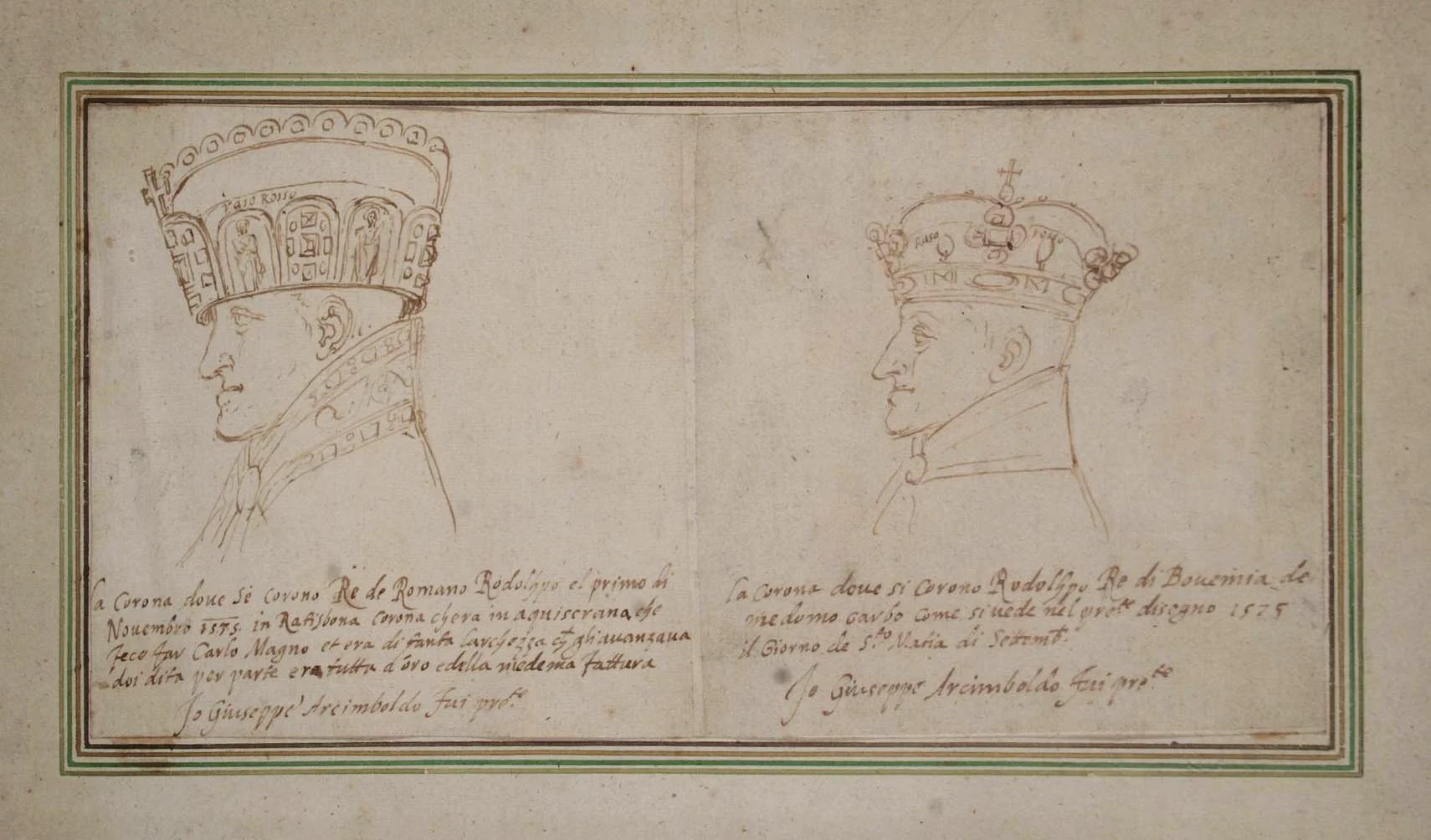 Náhledový obrázek předmětu Rudolf II. při říšské a české korunovaci