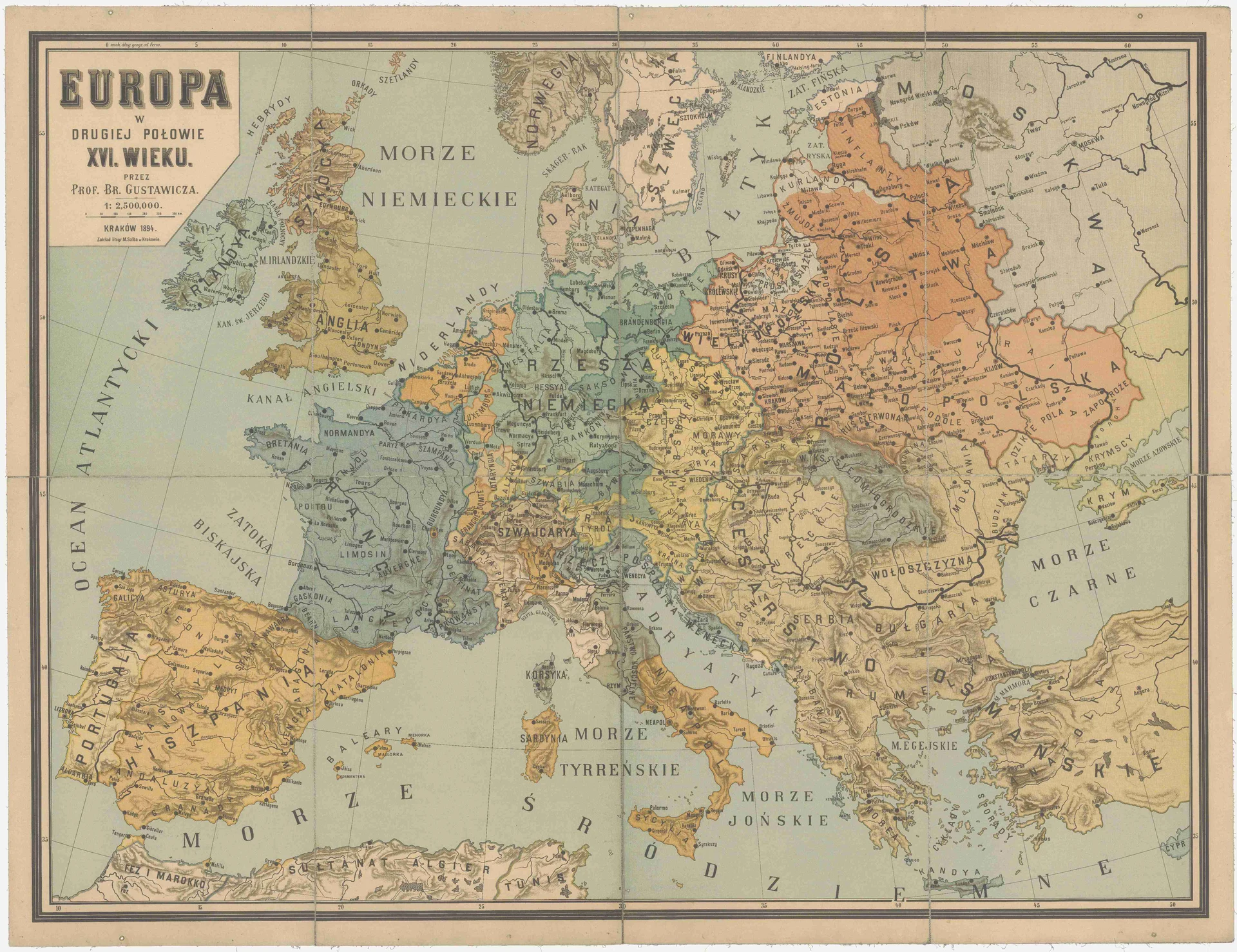 Náhledový obrázek předmětu Europa w drugiej połowie XVI wieku