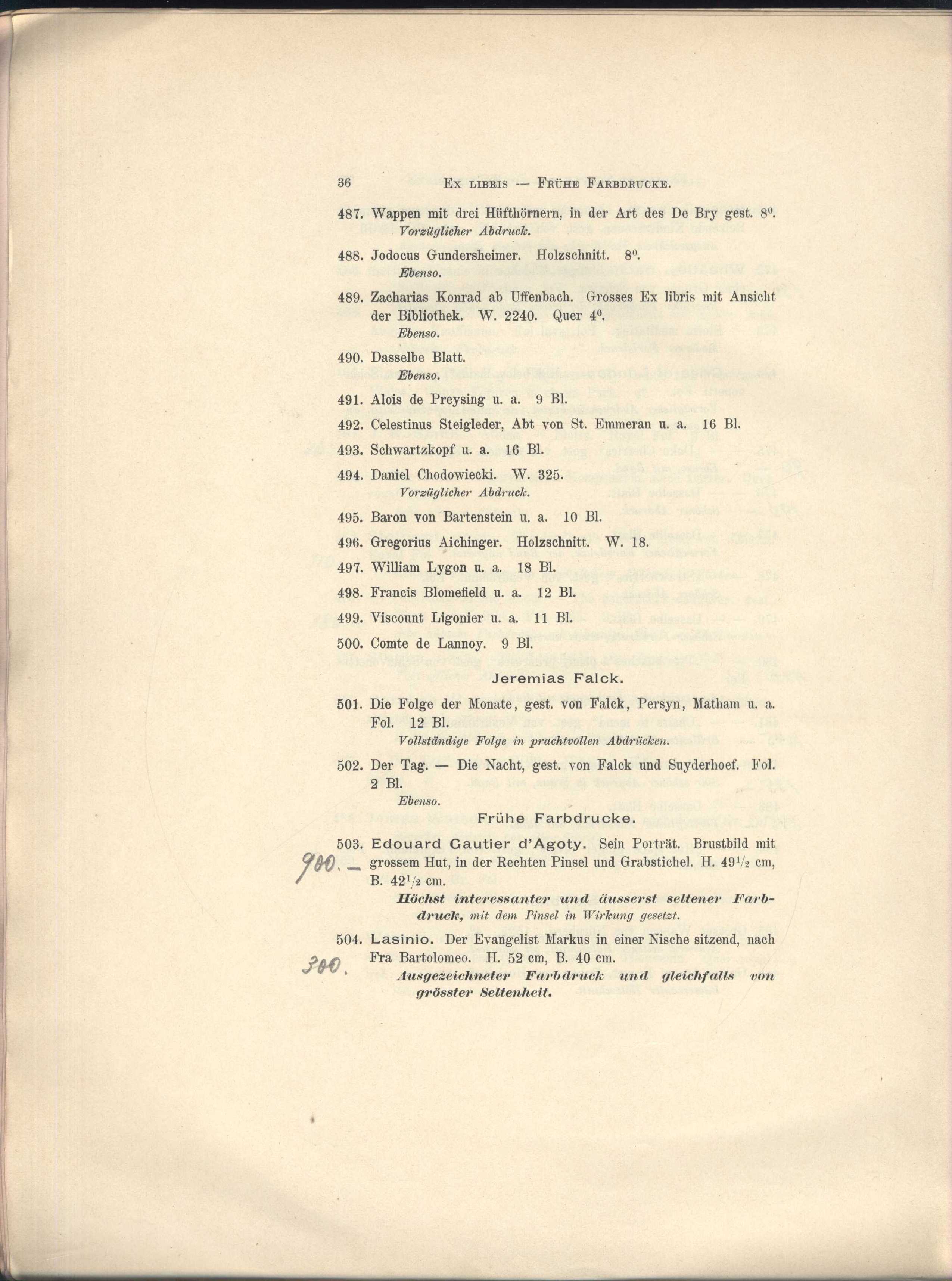 Náhledový obrázek Katalog von Kupferstichen, Radierungen, Holzschnitten etc. - 29