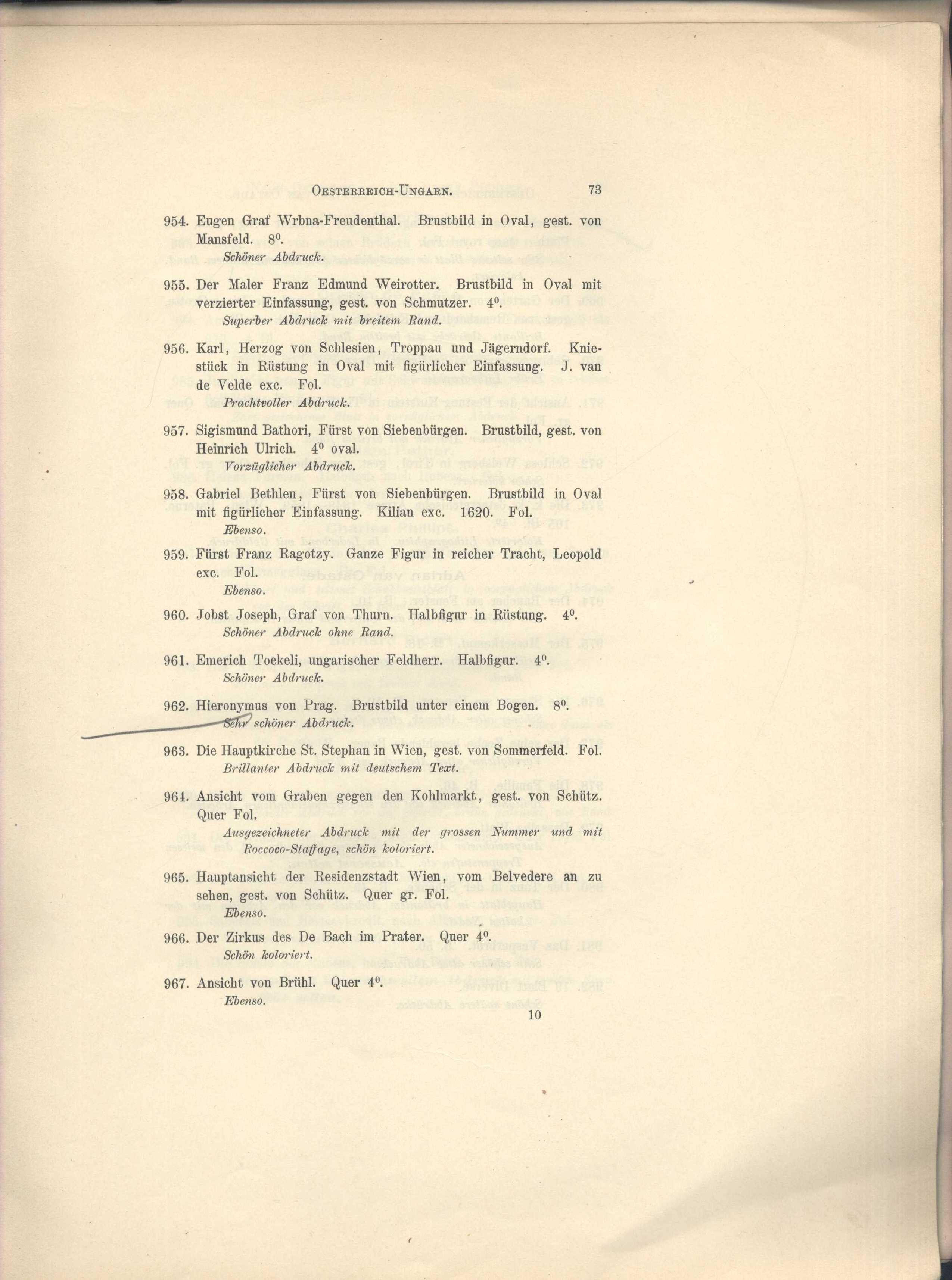 Náhledový obrázek Katalog von Kupferstichen, Radierungen, Holzschnitten etc. - 44