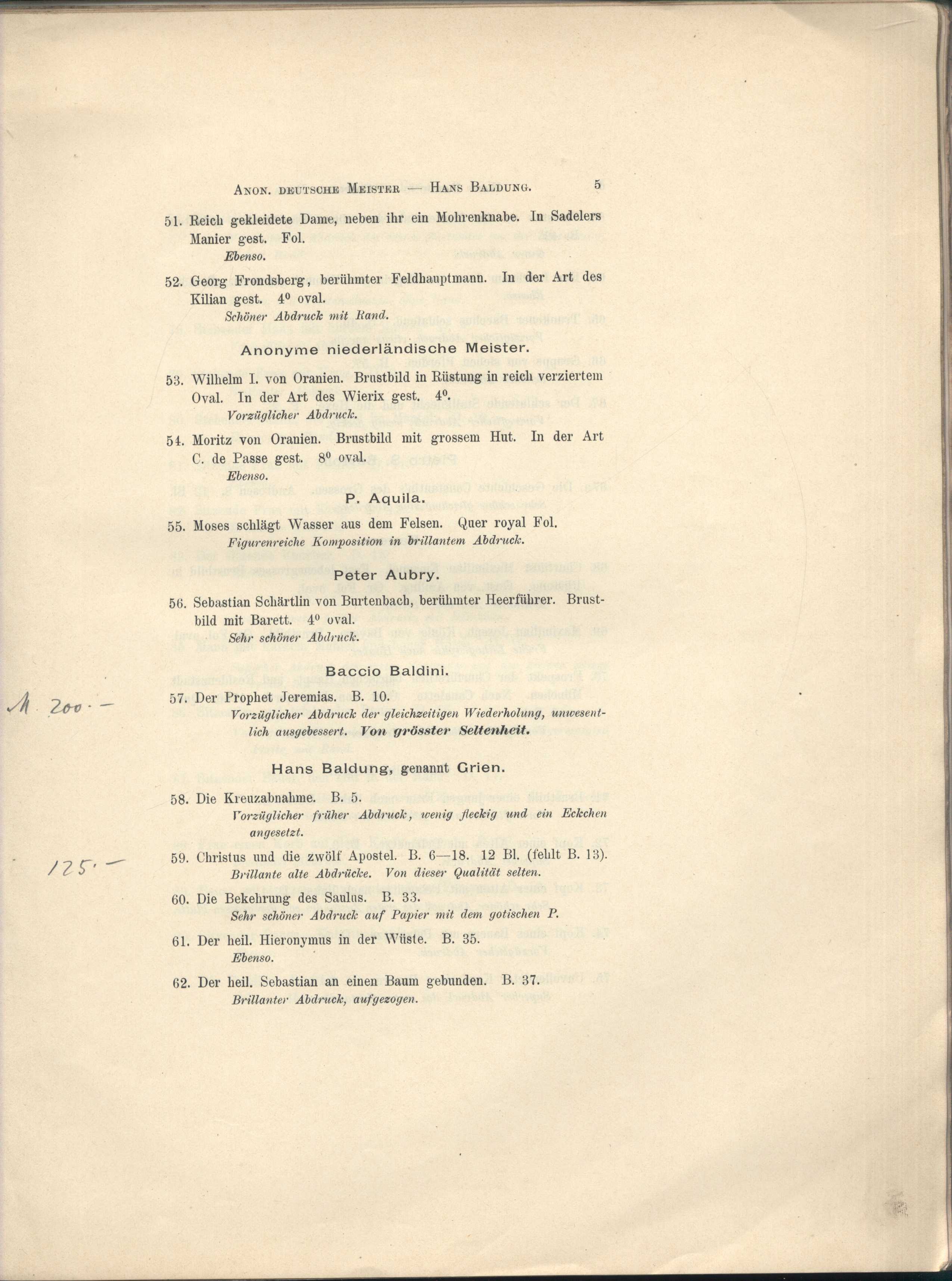 Náhledový obrázek Katalog von Kupferstichen, Radierungen, Holzschnitten etc. - 9
