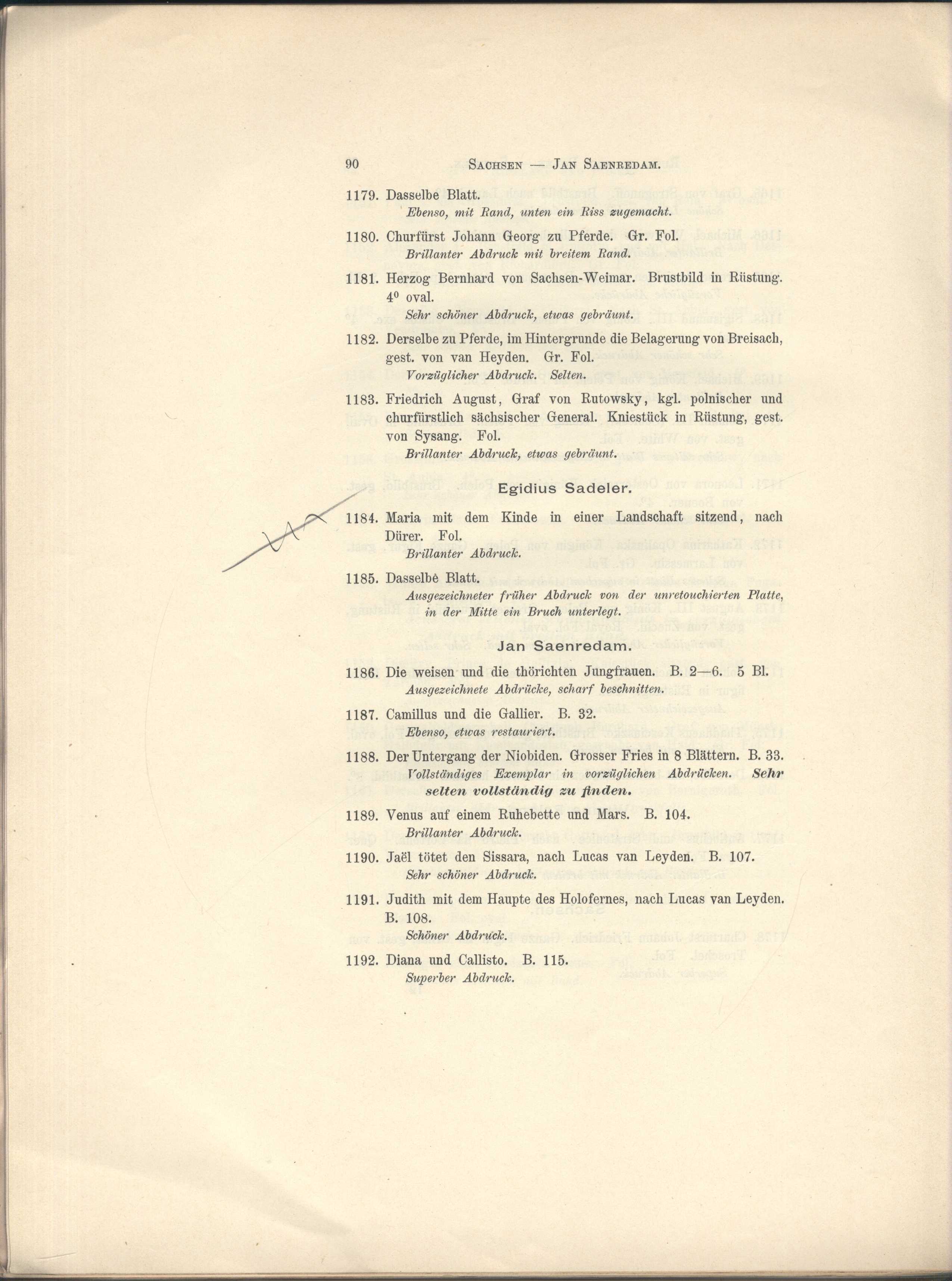 Náhledový obrázek Katalog von Kupferstichen, Radierungen, Holzschnitten etc. - 52