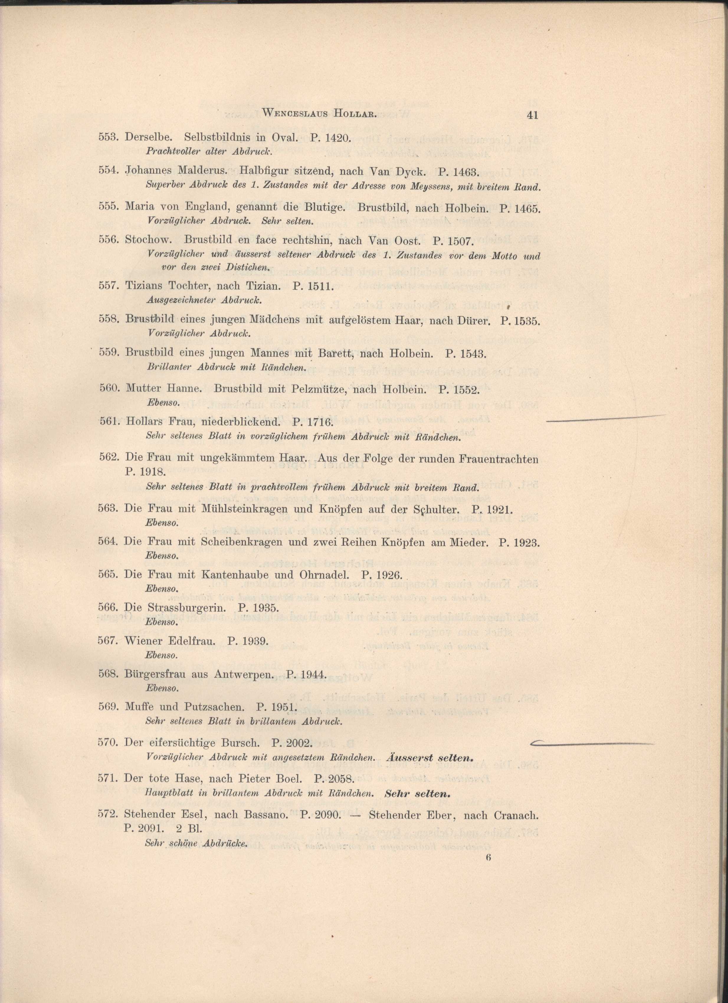 Náhledový obrázek Katalog wertvoller und seltener Blätter von Aldegrever, Bega, Beham, Burgkmair, Callot, Cranach, Dürer, Hollar, Lukas van Leyeden, Mantegna, Israel Van Meckenem, Potter, Rembrandt, Ruisdael, Schongauer, Wenzel von Olmütz etc. - 17