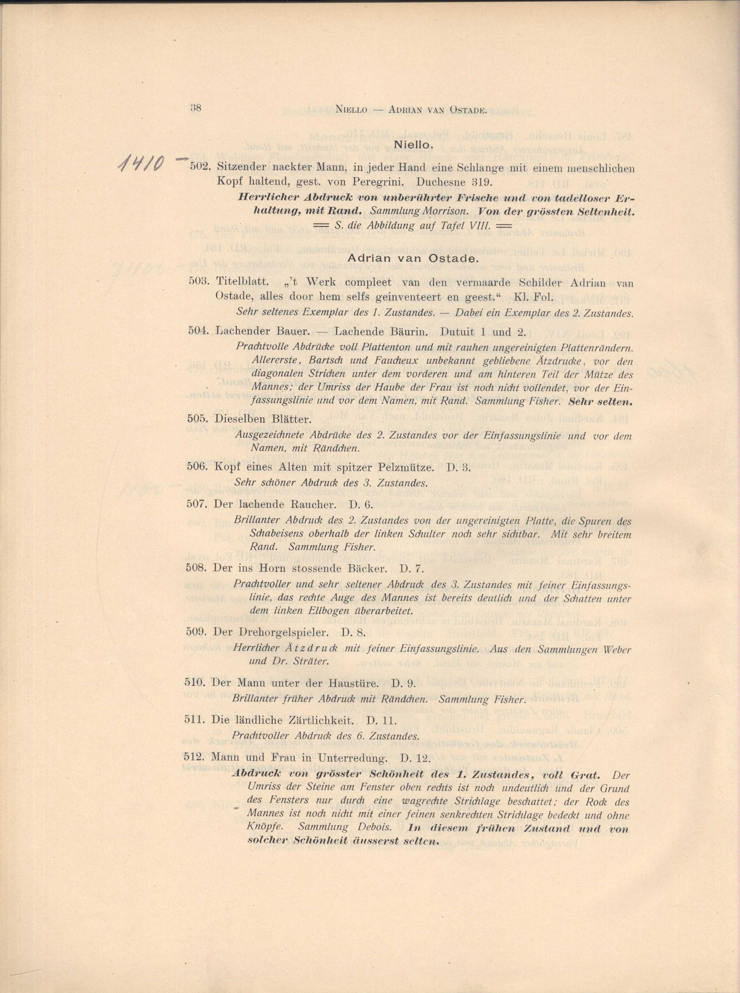 Náhledový obrázek Katalog der kostbaren Sammlung des Herrn H. S. Theobald K. C. in London - 42