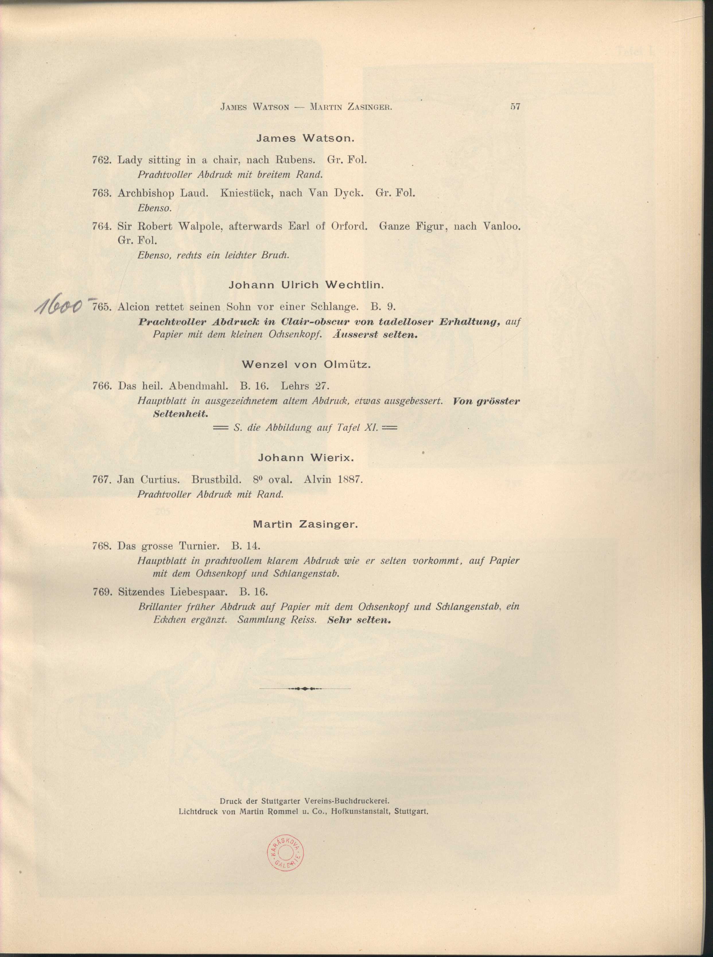Náhledový obrázek Katalog der kostbaren Sammlung des Herrn H. S. Theobald K. C. in London - 55