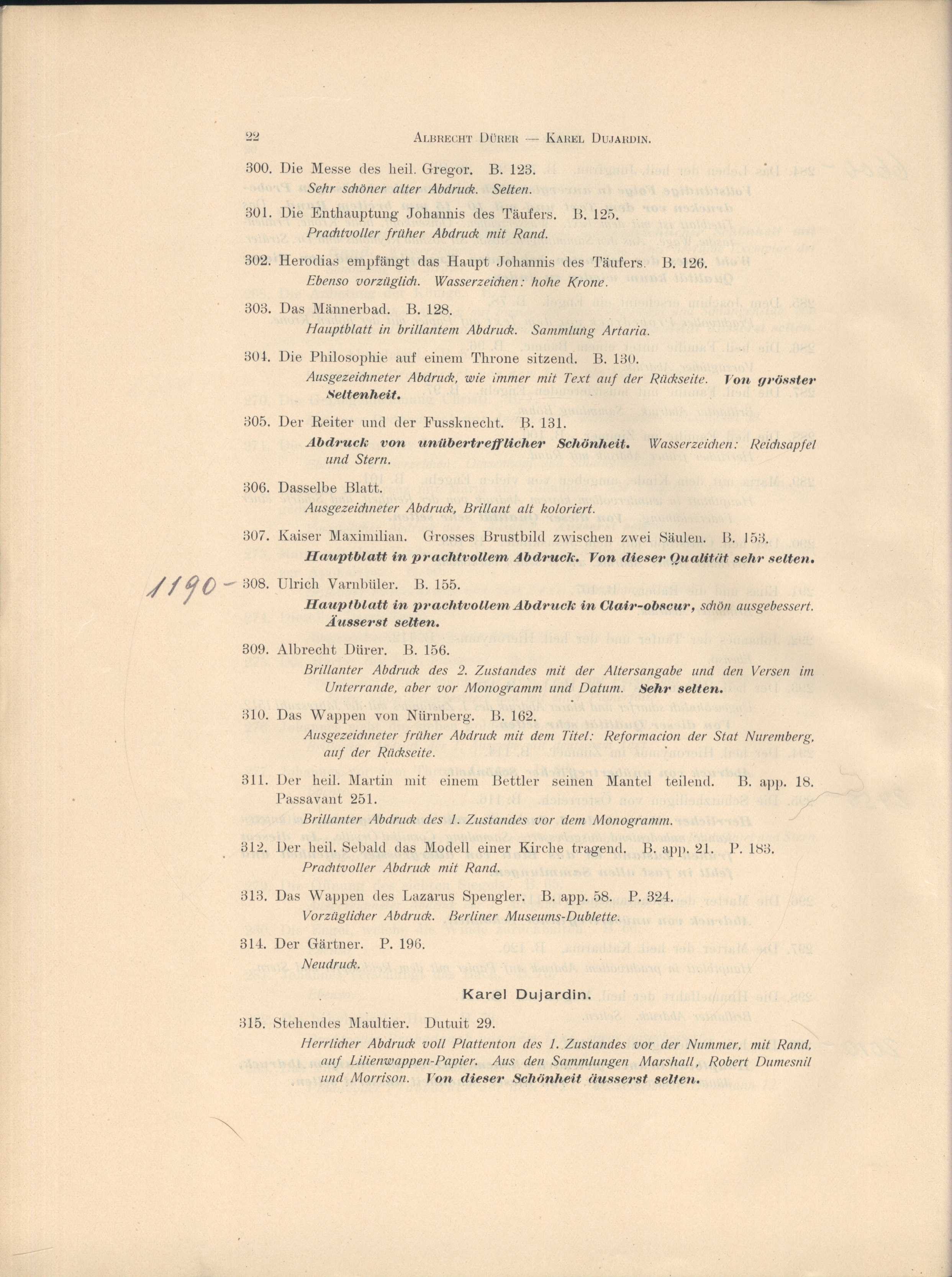 Náhledový obrázek Katalog der kostbaren Sammlung des Herrn H. S. Theobald K. C. in London - 29
