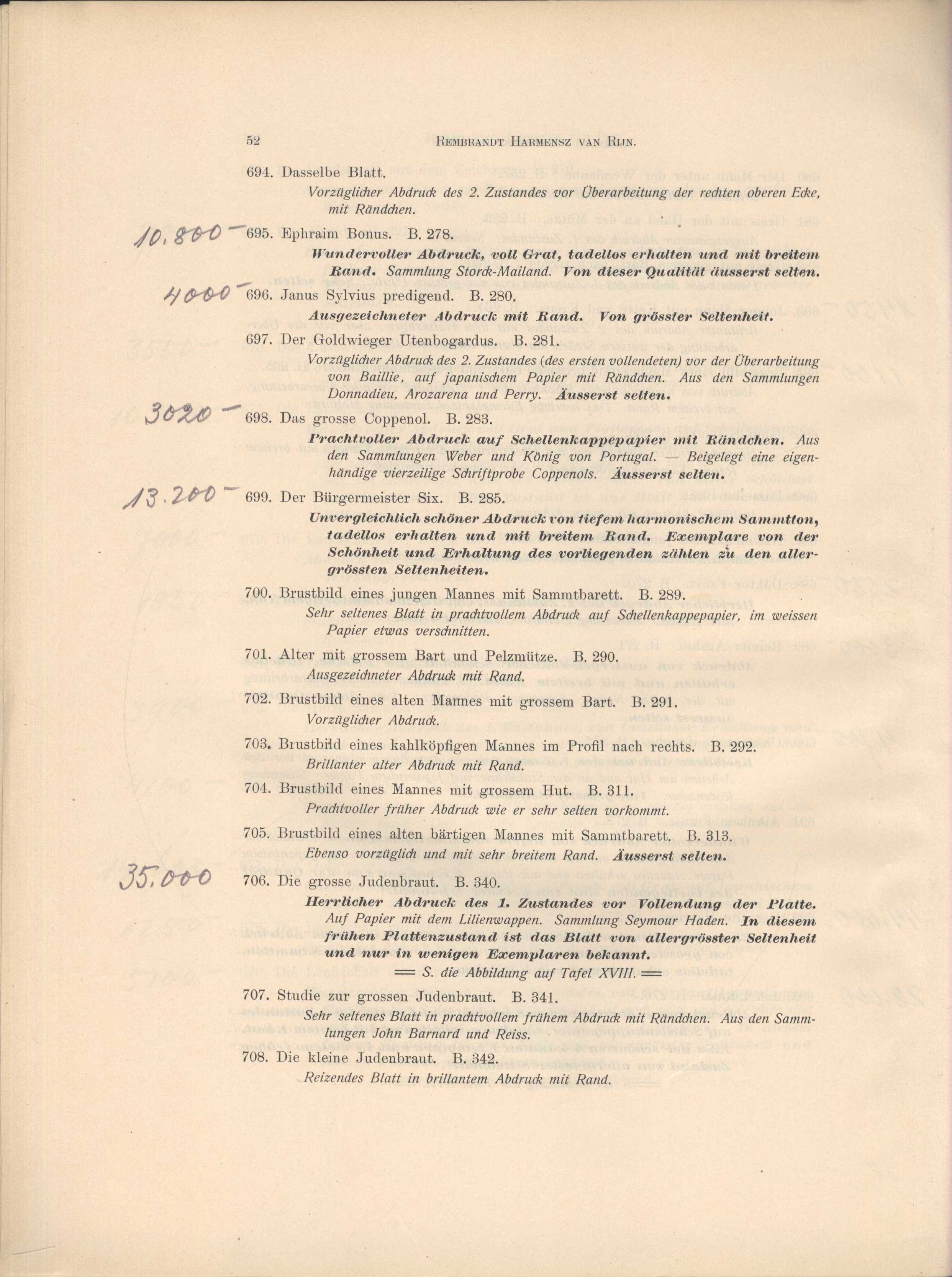 Náhledový obrázek Katalog der kostbaren Sammlung des Herrn H. S. Theobald K. C. in London - 51