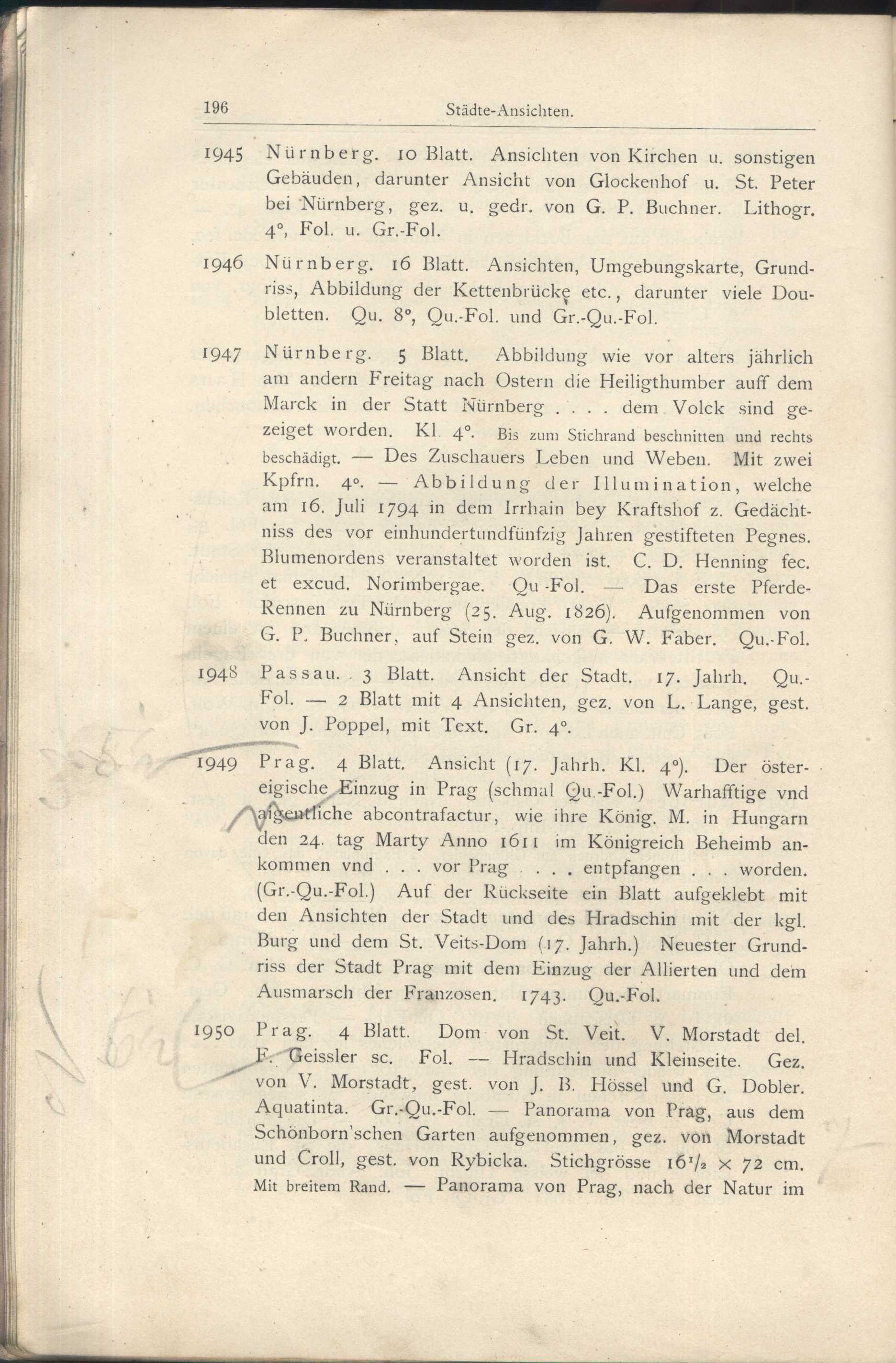 Náhledový obrázek Katalog der Kunst-Sammlung des Herrn Kommerzienraths und Verlagsbuchhändlers G. J. Manz in Regensburg - 91
