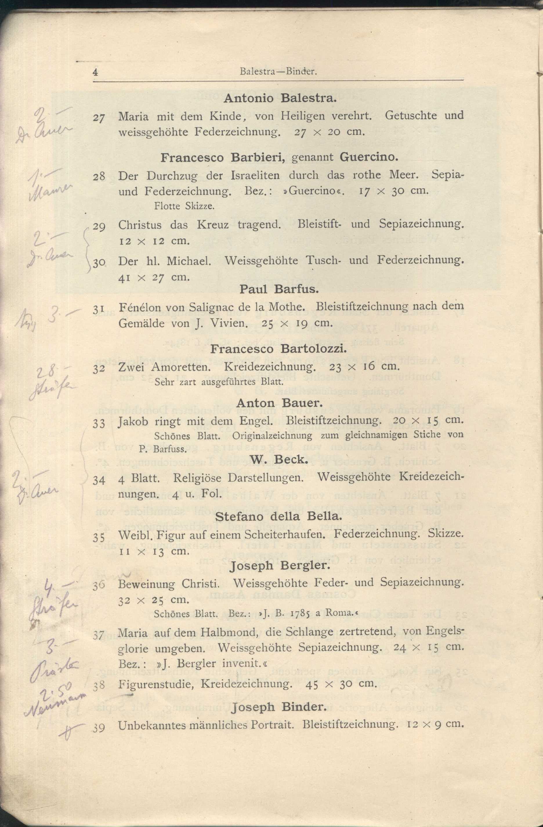 Náhledový obrázek Katalog der Kunst-Sammlung des Herrn Kommerzienraths und Verlagsbuchhändlers G. J. Manz in Regensburg - 6