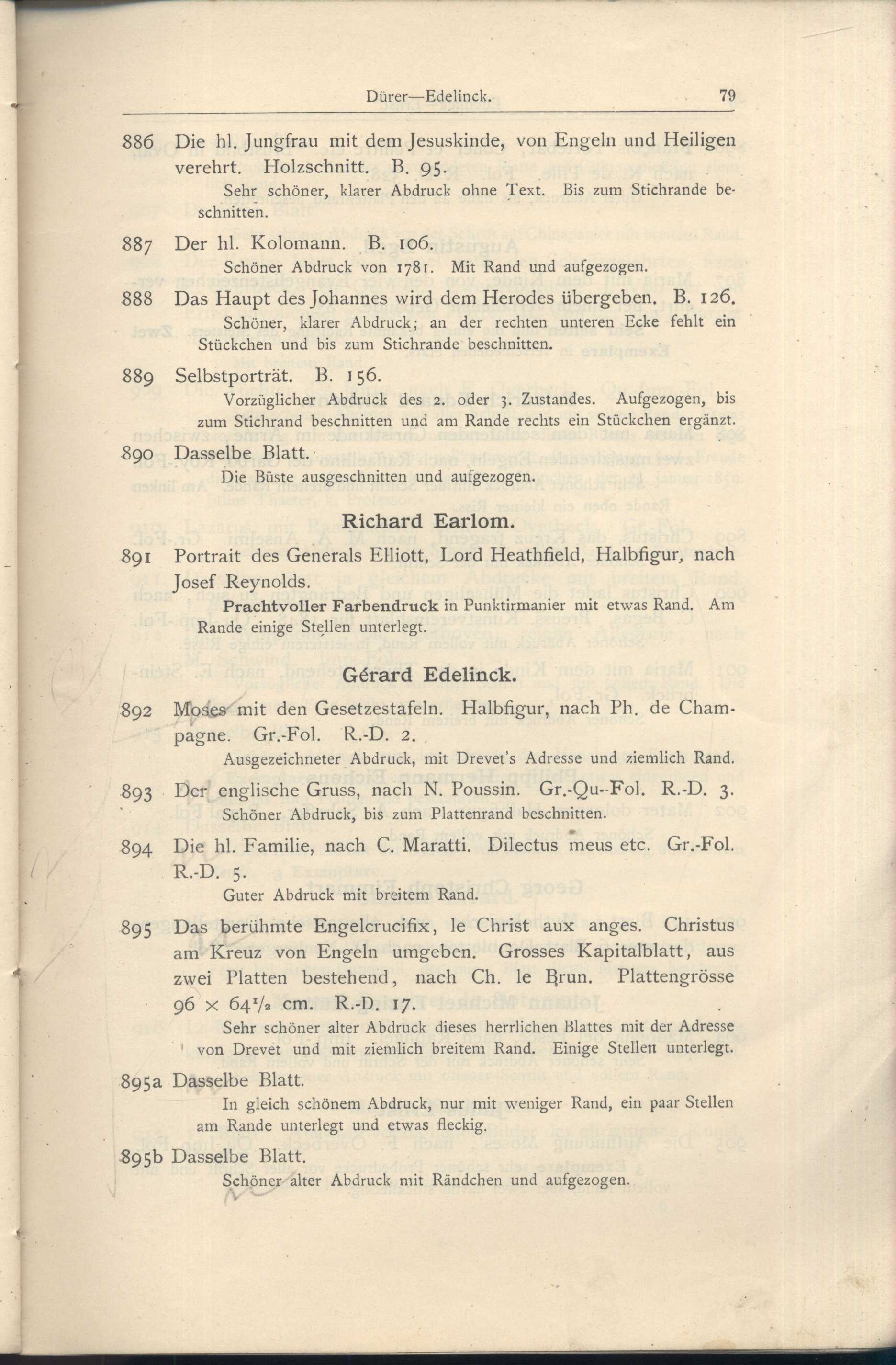 Náhledový obrázek Katalog der Kunst-Sammlung des Herrn Kommerzienraths und Verlagsbuchhändlers G. J. Manz in Regensburg - 59