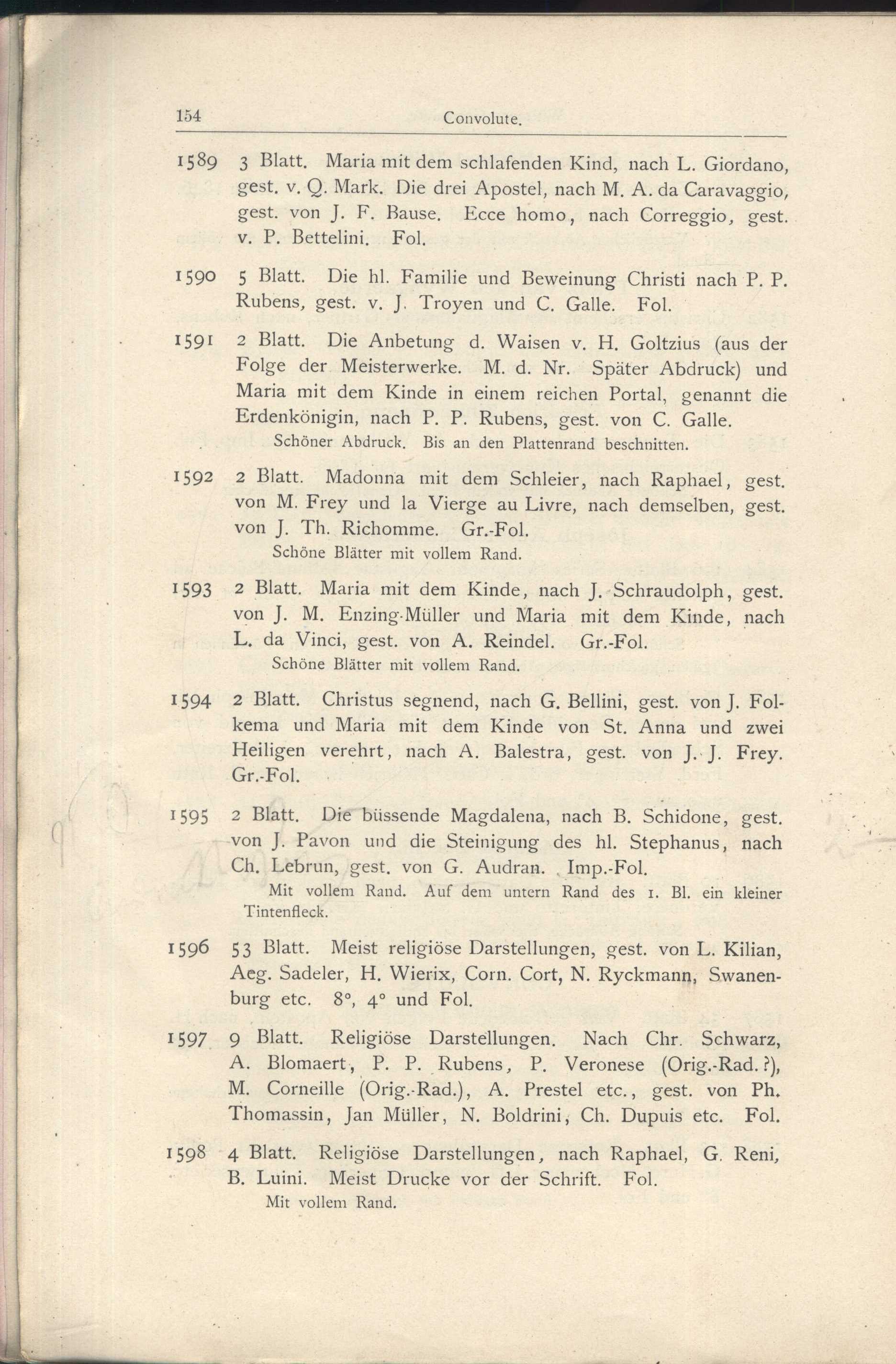 Náhledový obrázek Katalog der Kunst-Sammlung des Herrn Kommerzienraths und Verlagsbuchhändlers G. J. Manz in Regensburg - 73