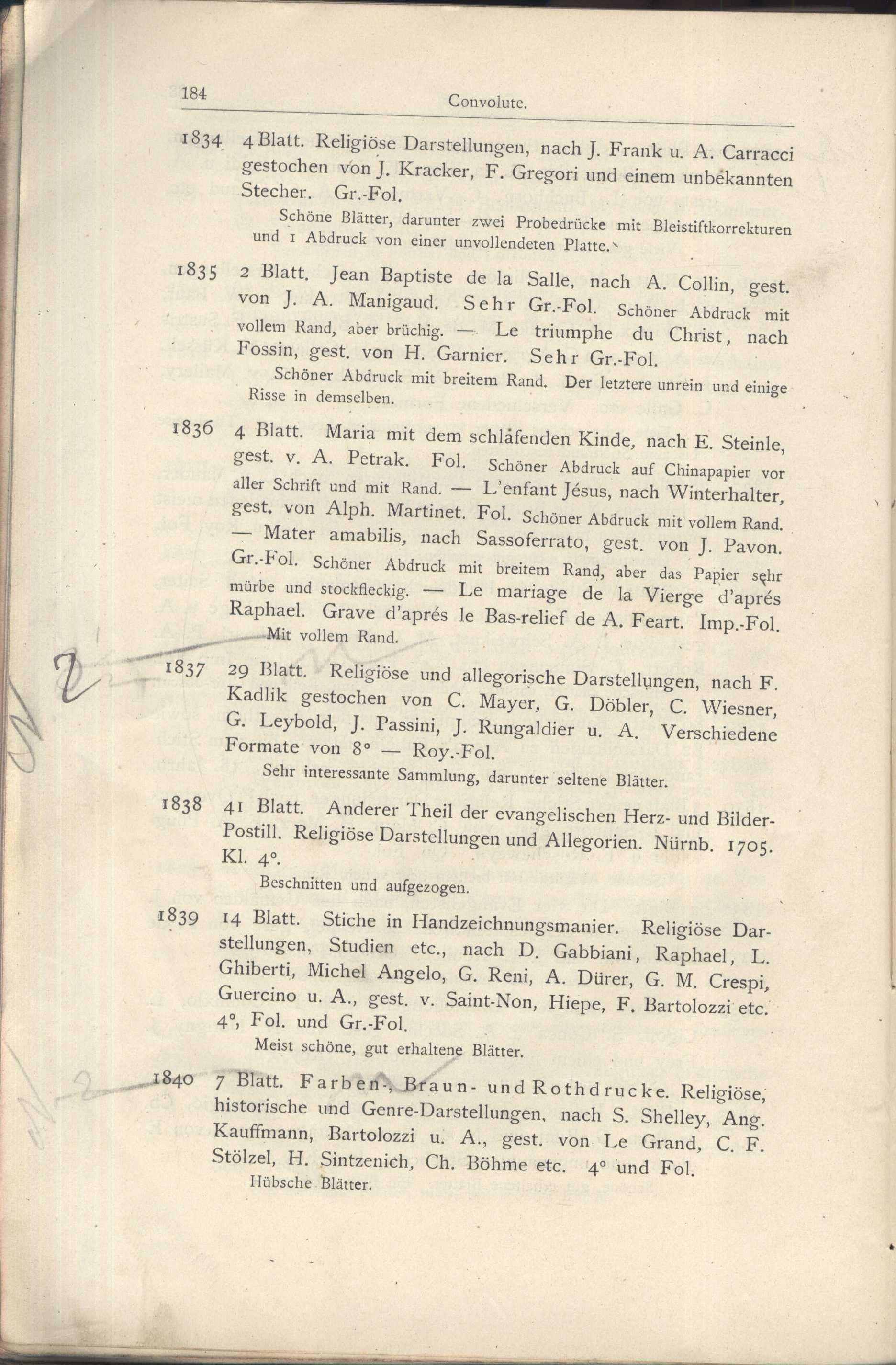 Náhledový obrázek Katalog der Kunst-Sammlung des Herrn Kommerzienraths und Verlagsbuchhändlers G. J. Manz in Regensburg - 87