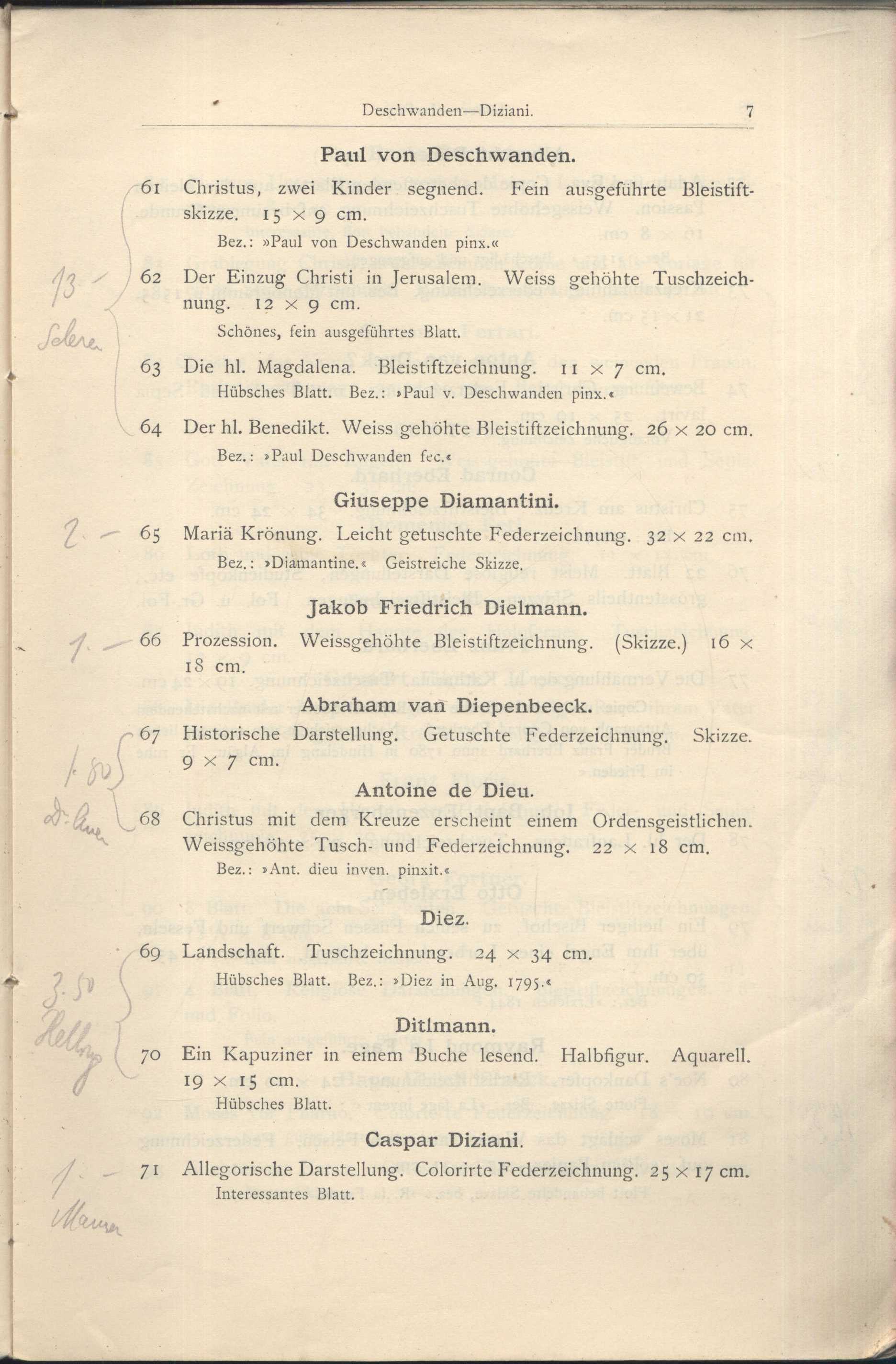 Náhledový obrázek Katalog der Kunst-Sammlung des Herrn Kommerzienraths und Verlagsbuchhändlers G. J. Manz in Regensburg - 9