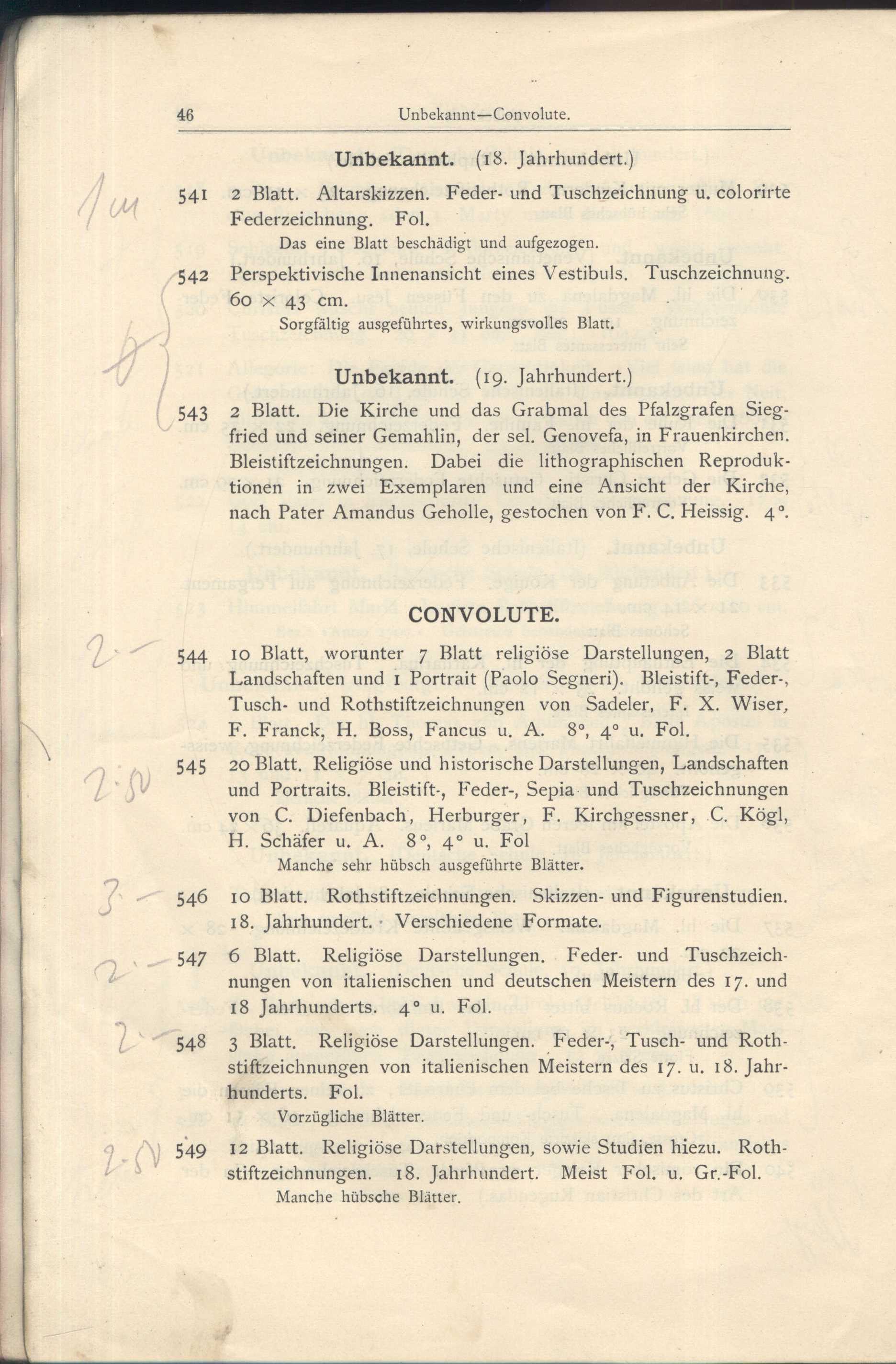 Náhledový obrázek Katalog der Kunst-Sammlung des Herrn Kommerzienraths und Verlagsbuchhändlers G. J. Manz in Regensburg - 48