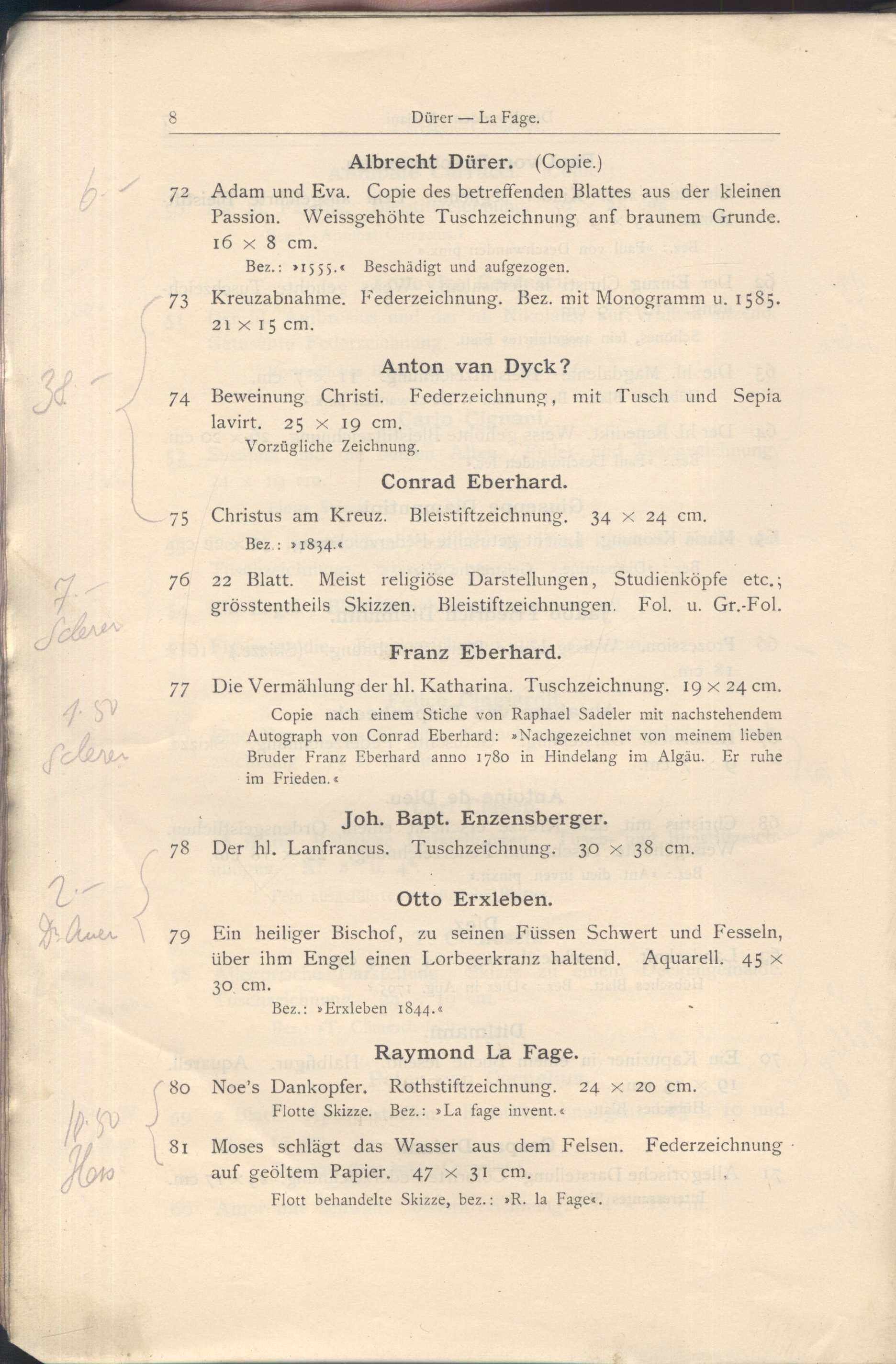 Náhledový obrázek Katalog der Kunst-Sammlung des Herrn Kommerzienraths und Verlagsbuchhändlers G. J. Manz in Regensburg - 10