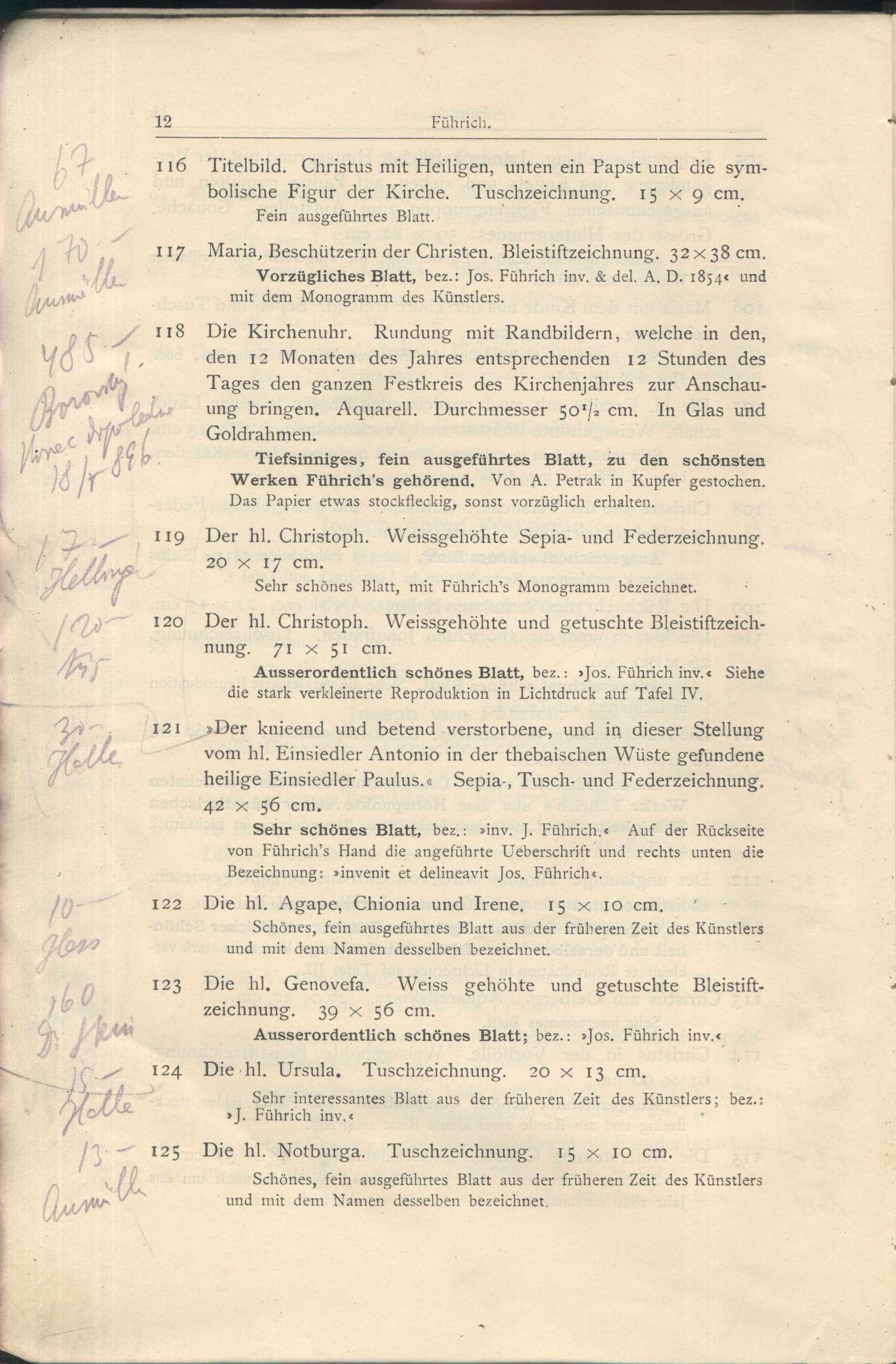 Náhledový obrázek Katalog der Kunst-Sammlung des Herrn Kommerzienraths und Verlagsbuchhändlers G. J. Manz in Regensburg - 14
