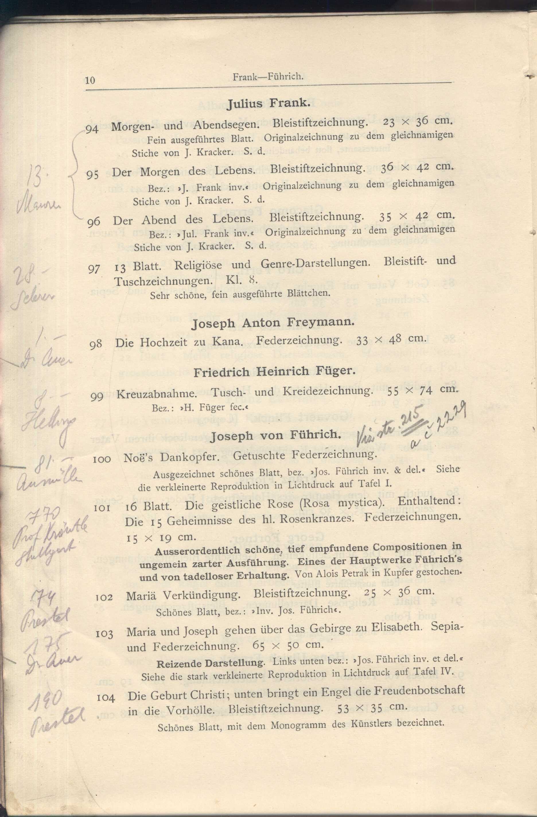 Náhledový obrázek Katalog der Kunst-Sammlung des Herrn Kommerzienraths und Verlagsbuchhändlers G. J. Manz in Regensburg - 12