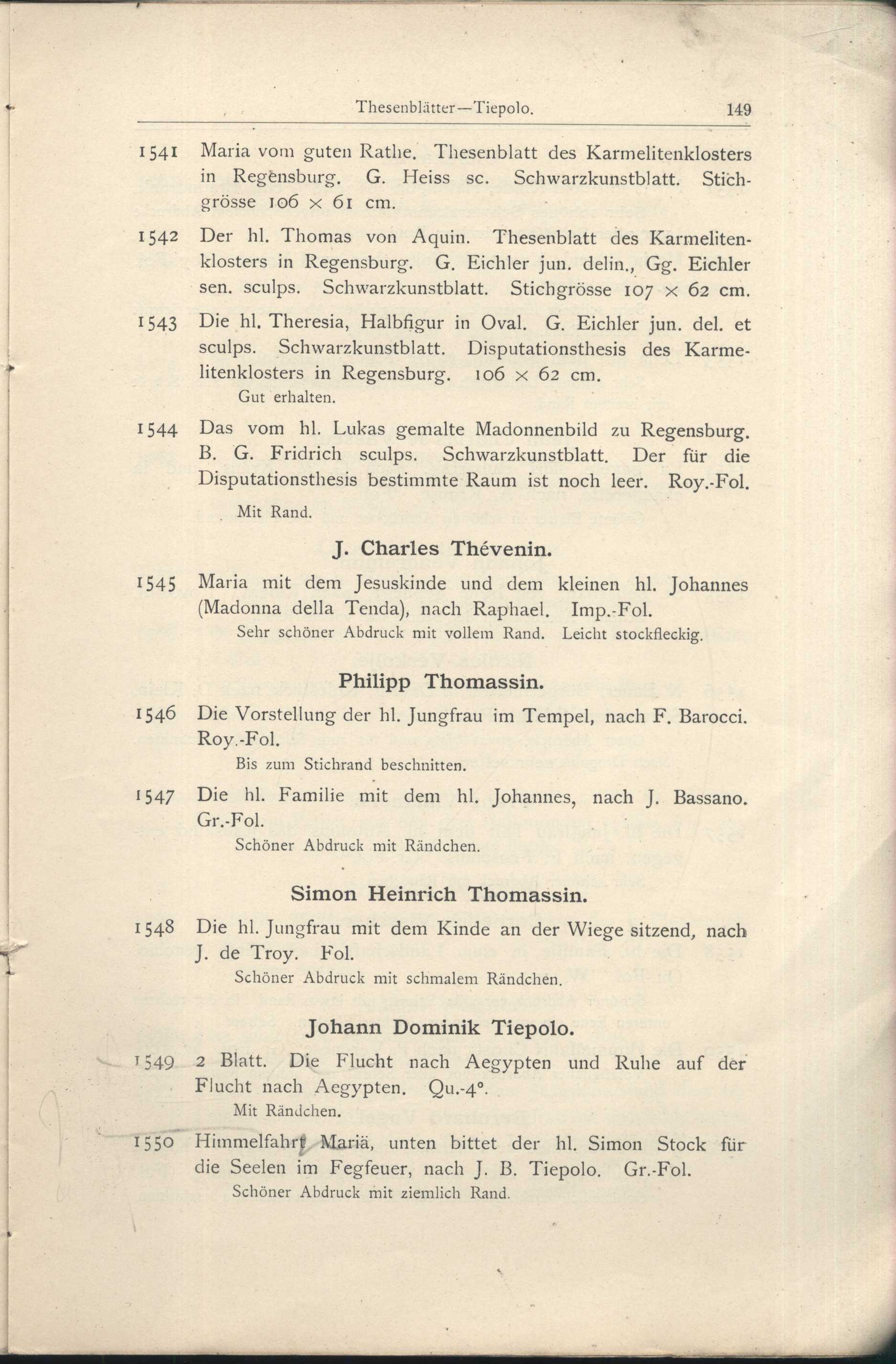 Náhledový obrázek Katalog der Kunst-Sammlung des Herrn Kommerzienraths und Verlagsbuchhändlers G. J. Manz in Regensburg - 69