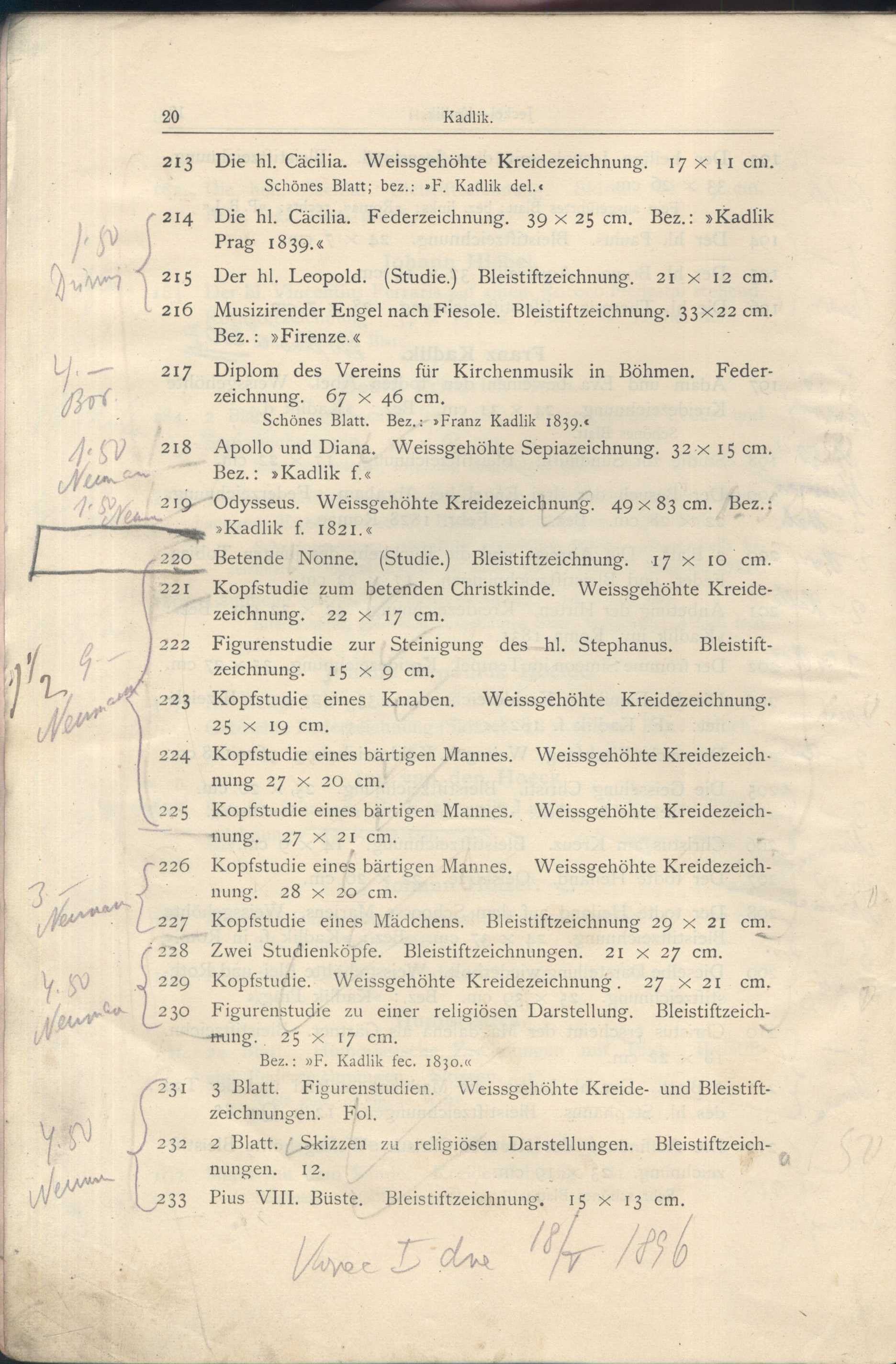 Náhledový obrázek Katalog der Kunst-Sammlung des Herrn Kommerzienraths und Verlagsbuchhändlers G. J. Manz in Regensburg - 22