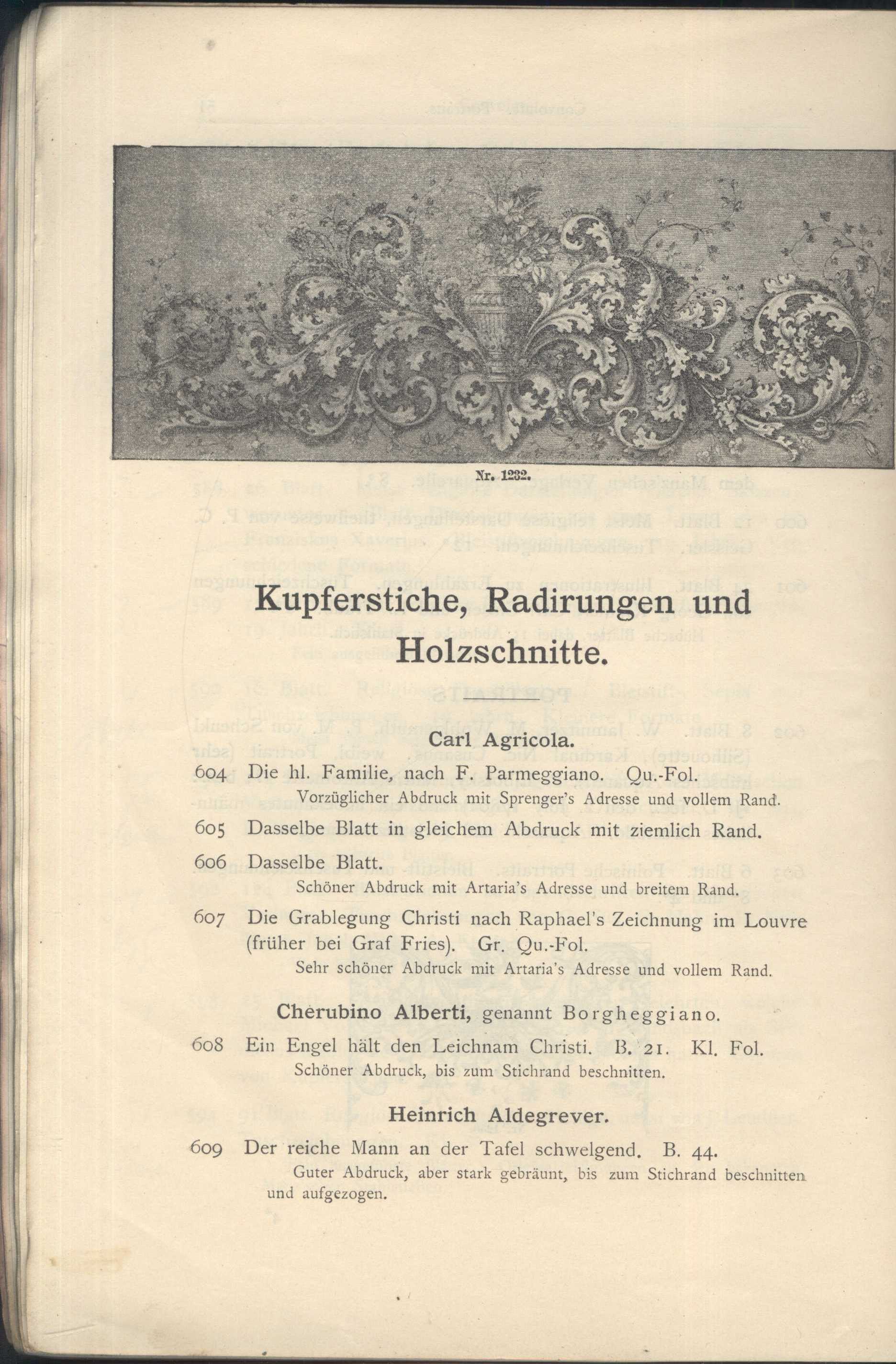 Náhledový obrázek Katalog der Kunst-Sammlung des Herrn Kommerzienraths und Verlagsbuchhändlers G. J. Manz in Regensburg - 54