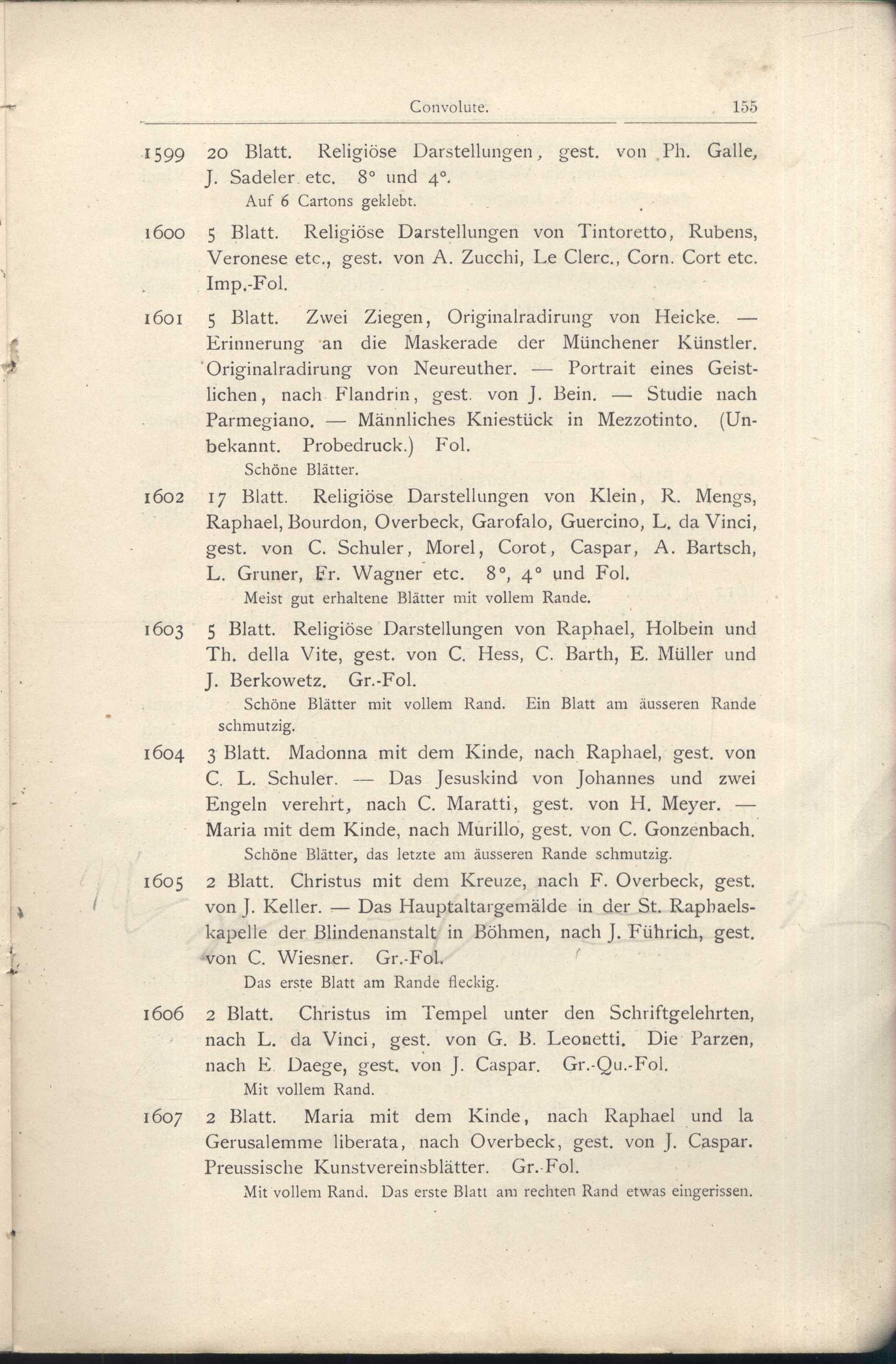 Náhledový obrázek Katalog der Kunst-Sammlung des Herrn Kommerzienraths und Verlagsbuchhändlers G. J. Manz in Regensburg - 74