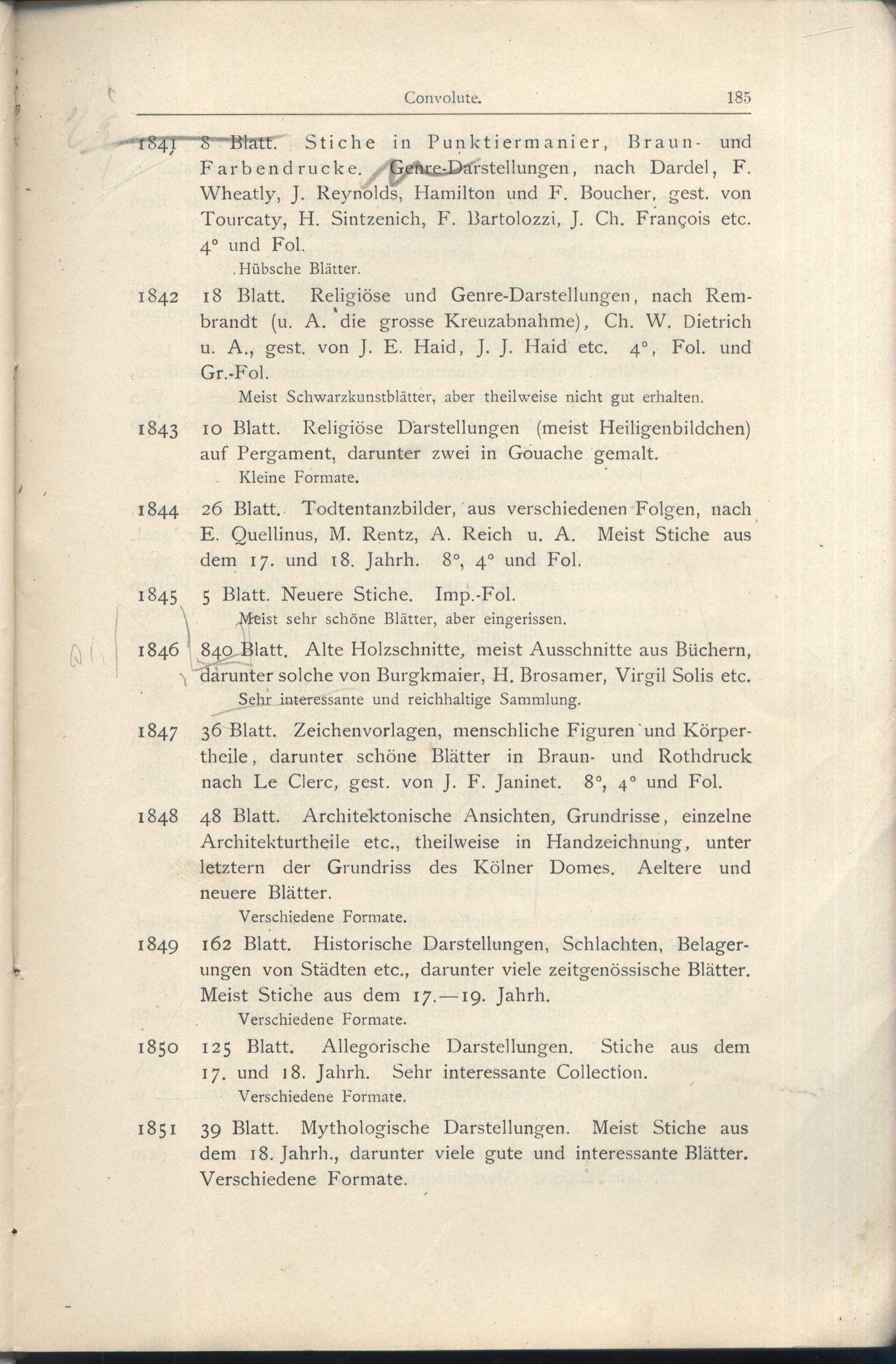Náhledový obrázek Katalog der Kunst-Sammlung des Herrn Kommerzienraths und Verlagsbuchhändlers G. J. Manz in Regensburg - 88