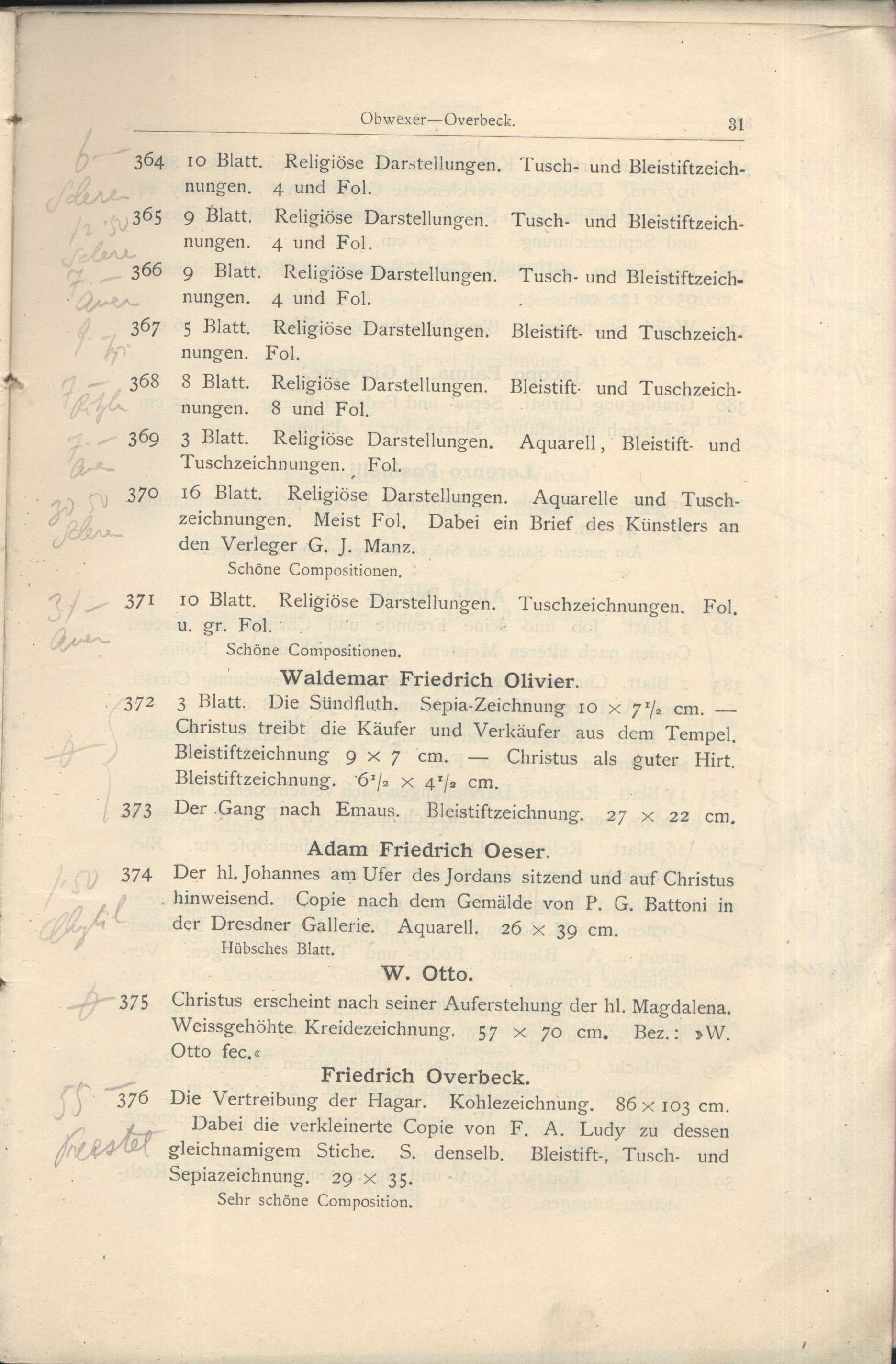 Náhledový obrázek Katalog der Kunst-Sammlung des Herrn Kommerzienraths und Verlagsbuchhändlers G. J. Manz in Regensburg - 33