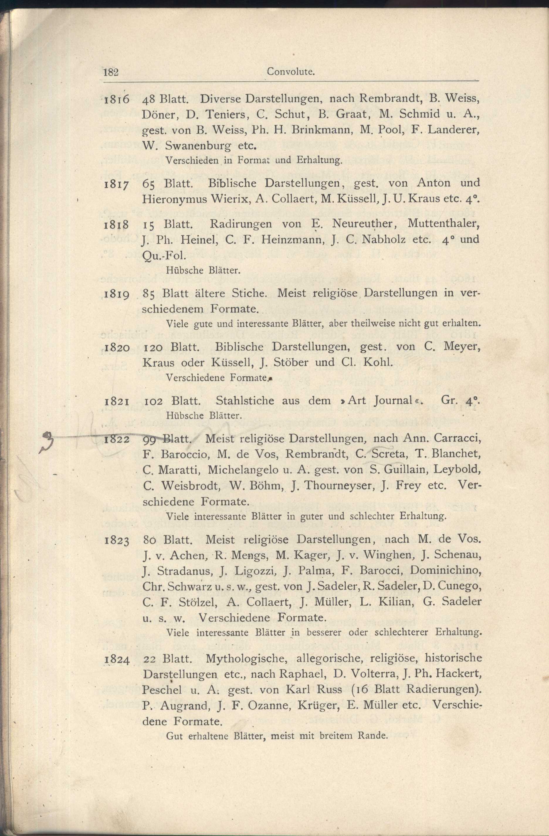 Náhledový obrázek Katalog der Kunst-Sammlung des Herrn Kommerzienraths und Verlagsbuchhändlers G. J. Manz in Regensburg - 86
