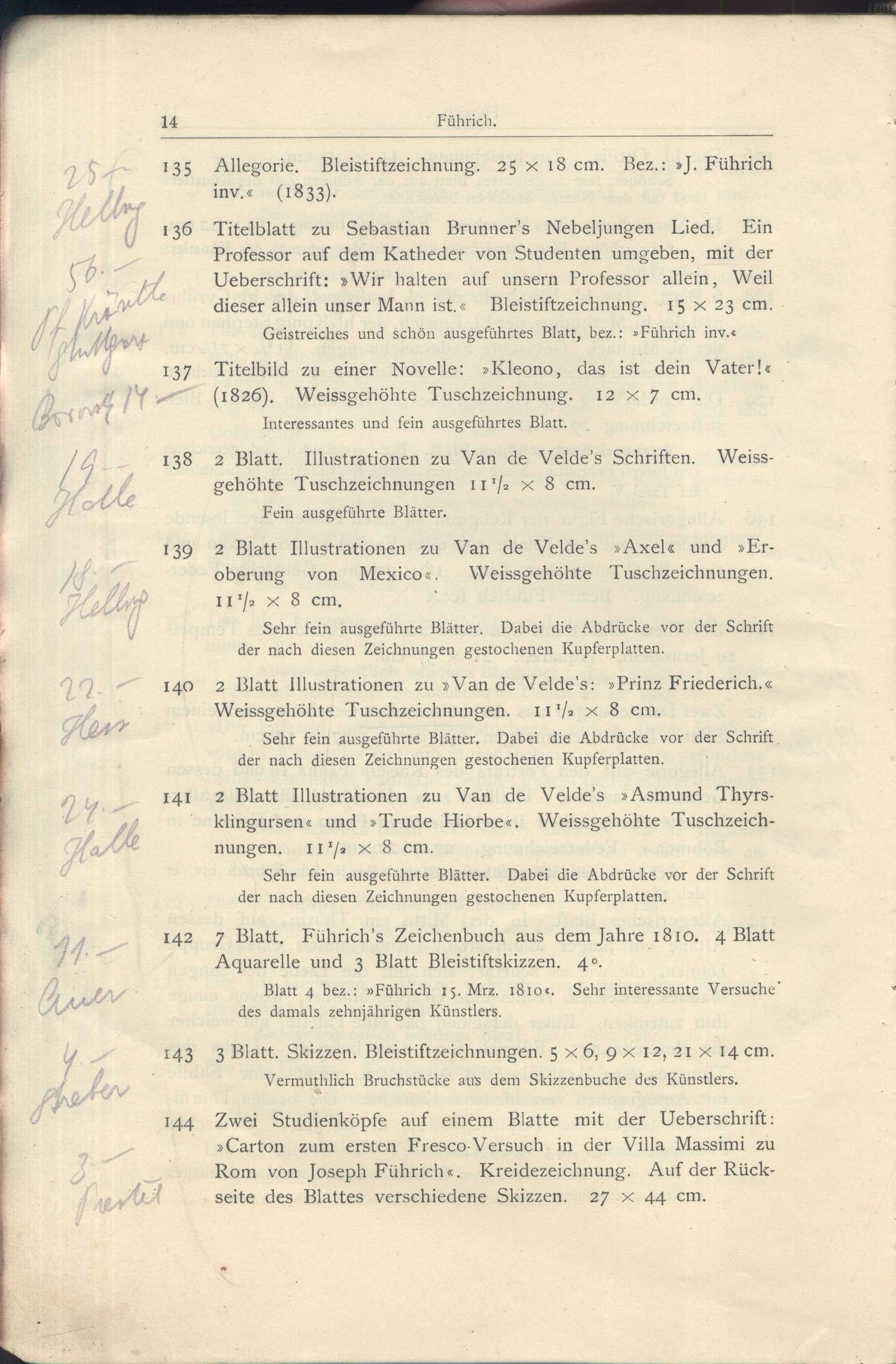 Náhledový obrázek Katalog der Kunst-Sammlung des Herrn Kommerzienraths und Verlagsbuchhändlers G. J. Manz in Regensburg - 16