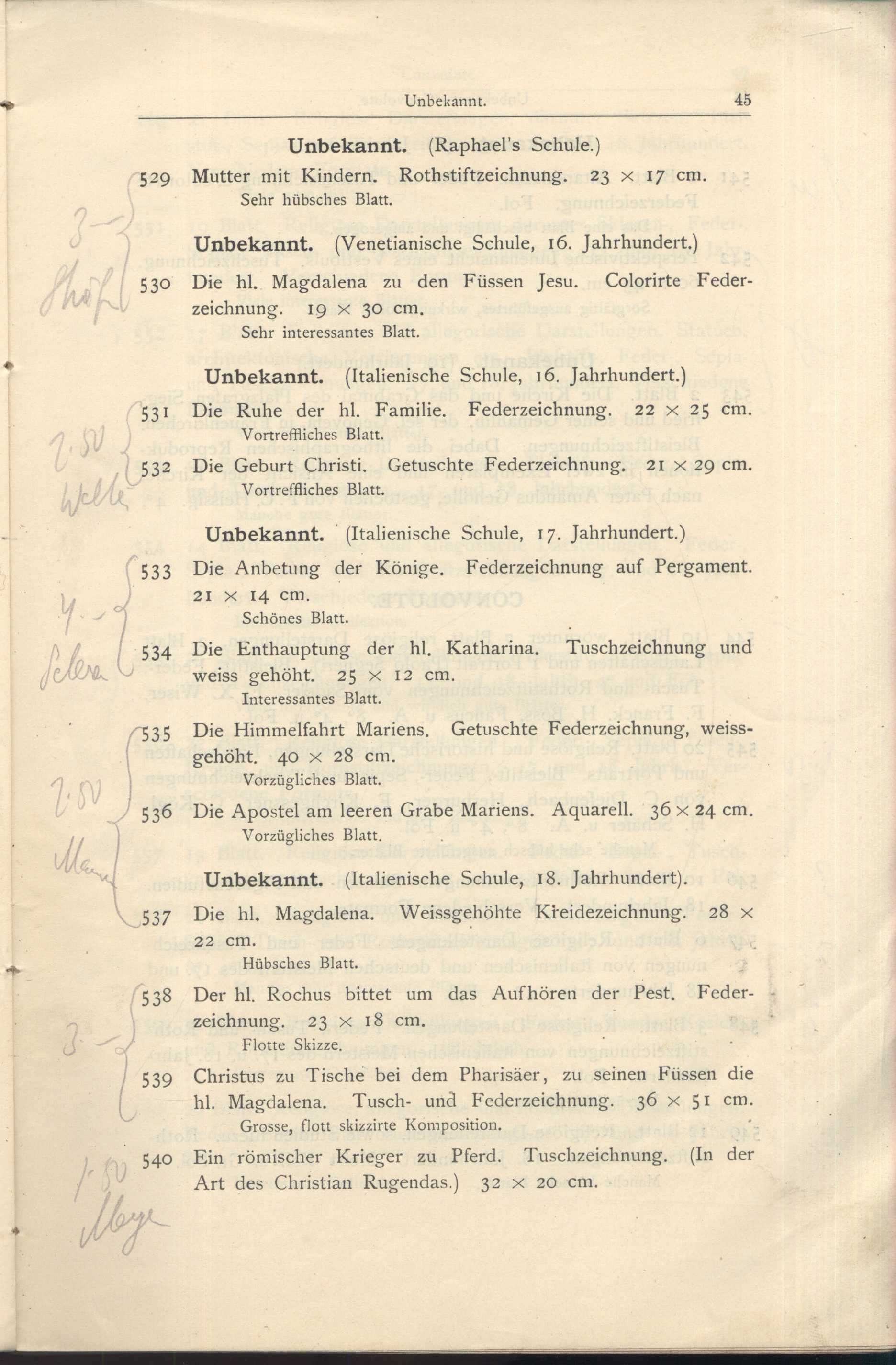 Náhledový obrázek Katalog der Kunst-Sammlung des Herrn Kommerzienraths und Verlagsbuchhändlers G. J. Manz in Regensburg - 47