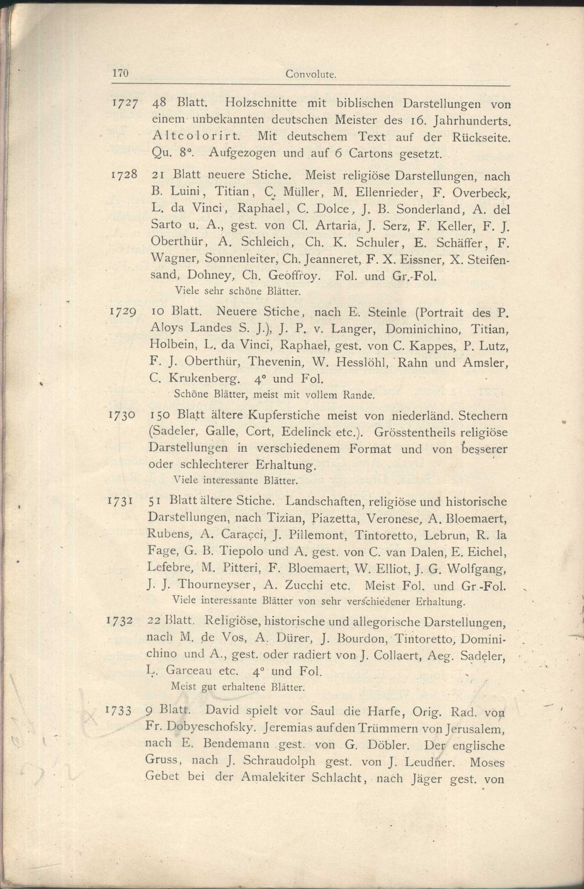 Náhledový obrázek Katalog der Kunst-Sammlung des Herrn Kommerzienraths und Verlagsbuchhändlers G. J. Manz in Regensburg - 80