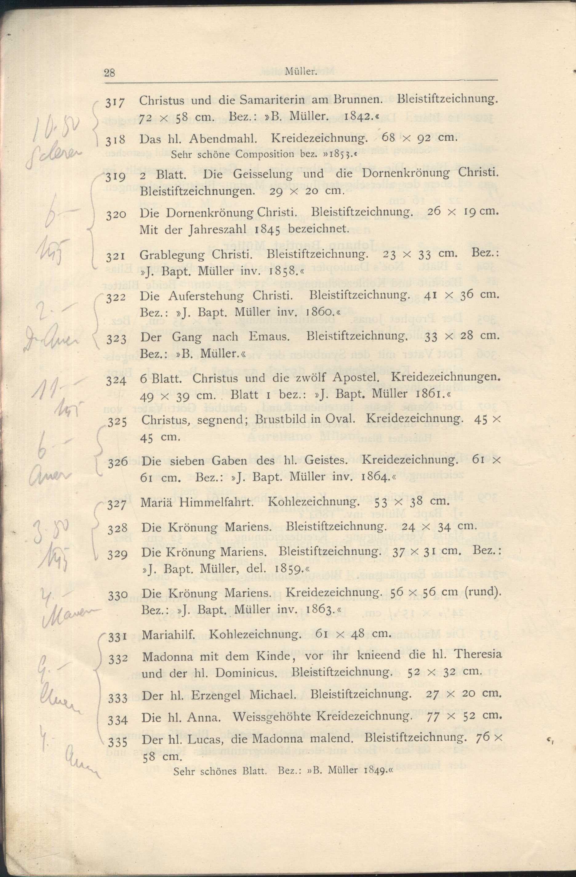 Náhledový obrázek Katalog der Kunst-Sammlung des Herrn Kommerzienraths und Verlagsbuchhändlers G. J. Manz in Regensburg - 30