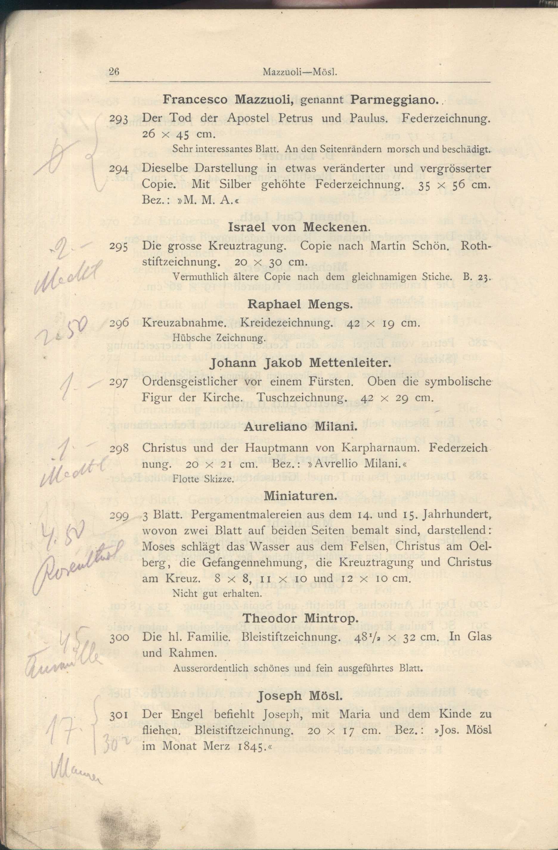 Náhledový obrázek Katalog der Kunst-Sammlung des Herrn Kommerzienraths und Verlagsbuchhändlers G. J. Manz in Regensburg - 28