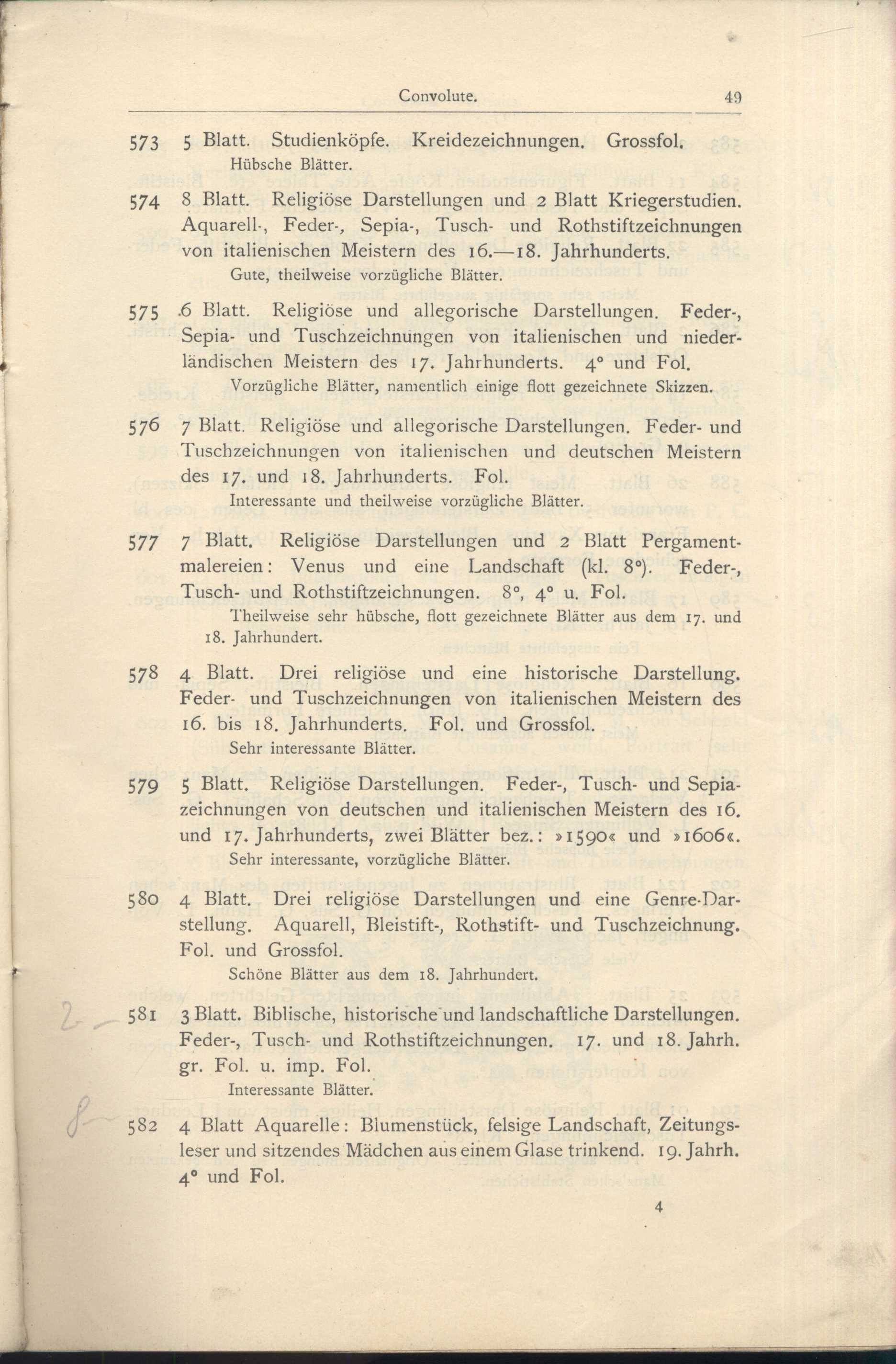 Náhledový obrázek Katalog der Kunst-Sammlung des Herrn Kommerzienraths und Verlagsbuchhändlers G. J. Manz in Regensburg - 51