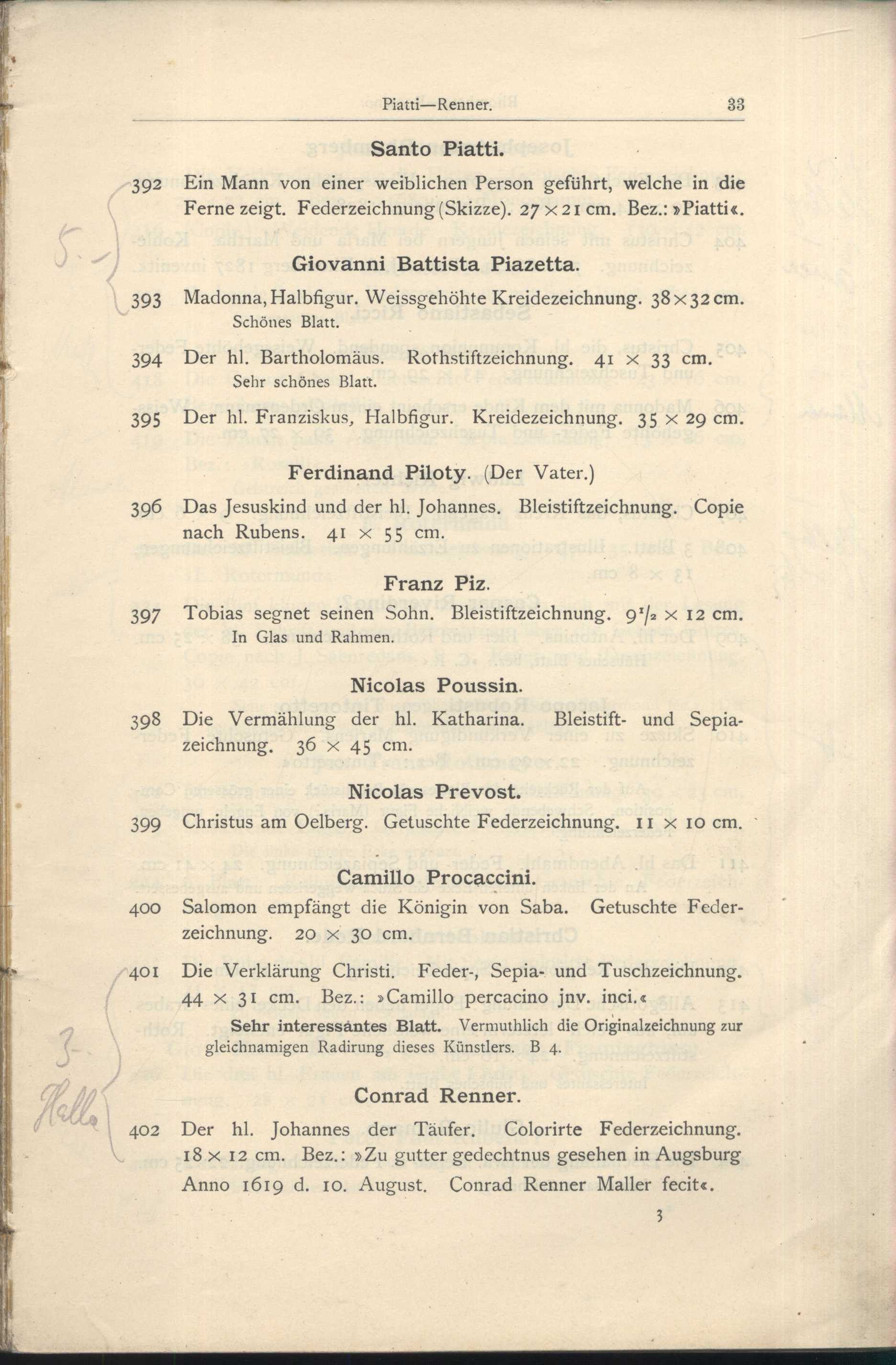 Náhledový obrázek Katalog der Kunst-Sammlung des Herrn Kommerzienraths und Verlagsbuchhändlers G. J. Manz in Regensburg - 35