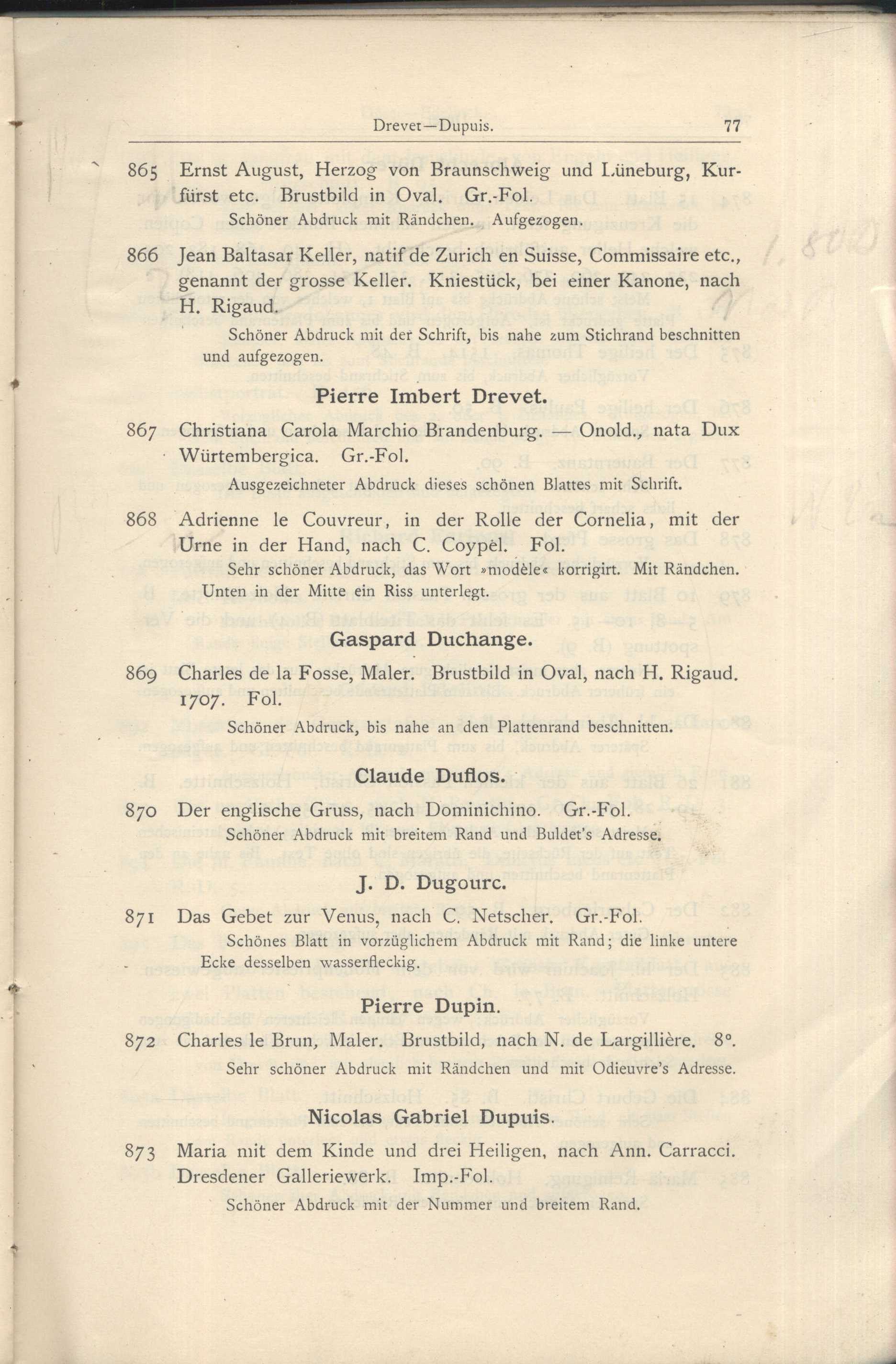 Náhledový obrázek Katalog der Kunst-Sammlung des Herrn Kommerzienraths und Verlagsbuchhändlers G. J. Manz in Regensburg - 58