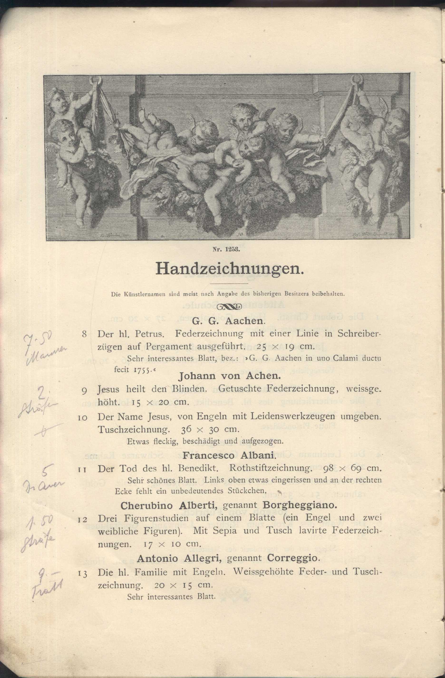 Náhledový obrázek Katalog der Kunst-Sammlung des Herrn Kommerzienraths und Verlagsbuchhändlers G. J. Manz in Regensburg - 4