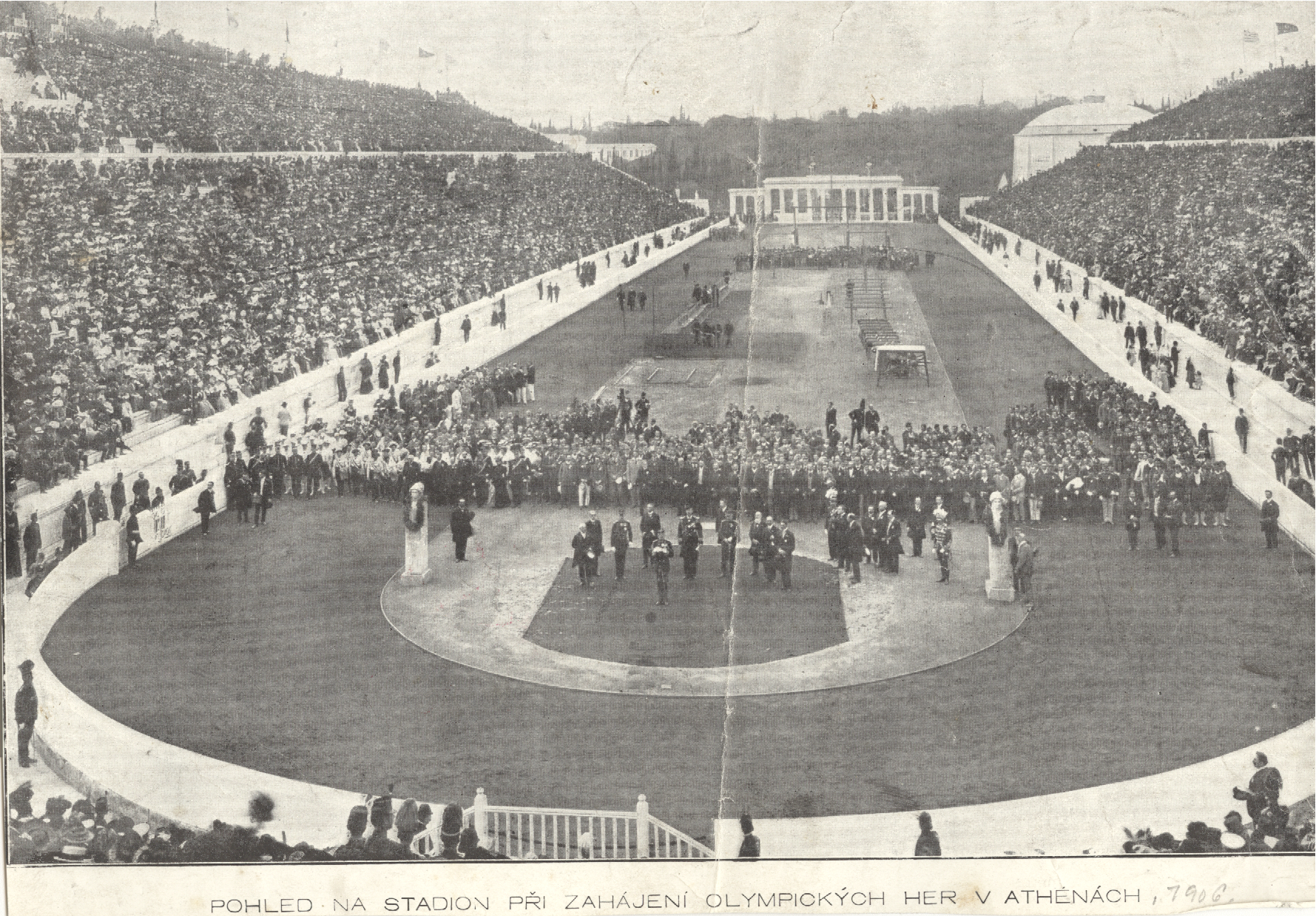 Náhledový obrázek Panathénský stadion při zahájení her - 2