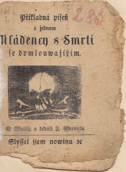Náhledový obrázek Příkladná píseň o jednom mládenci s smrtí se domlouvajícím - 1