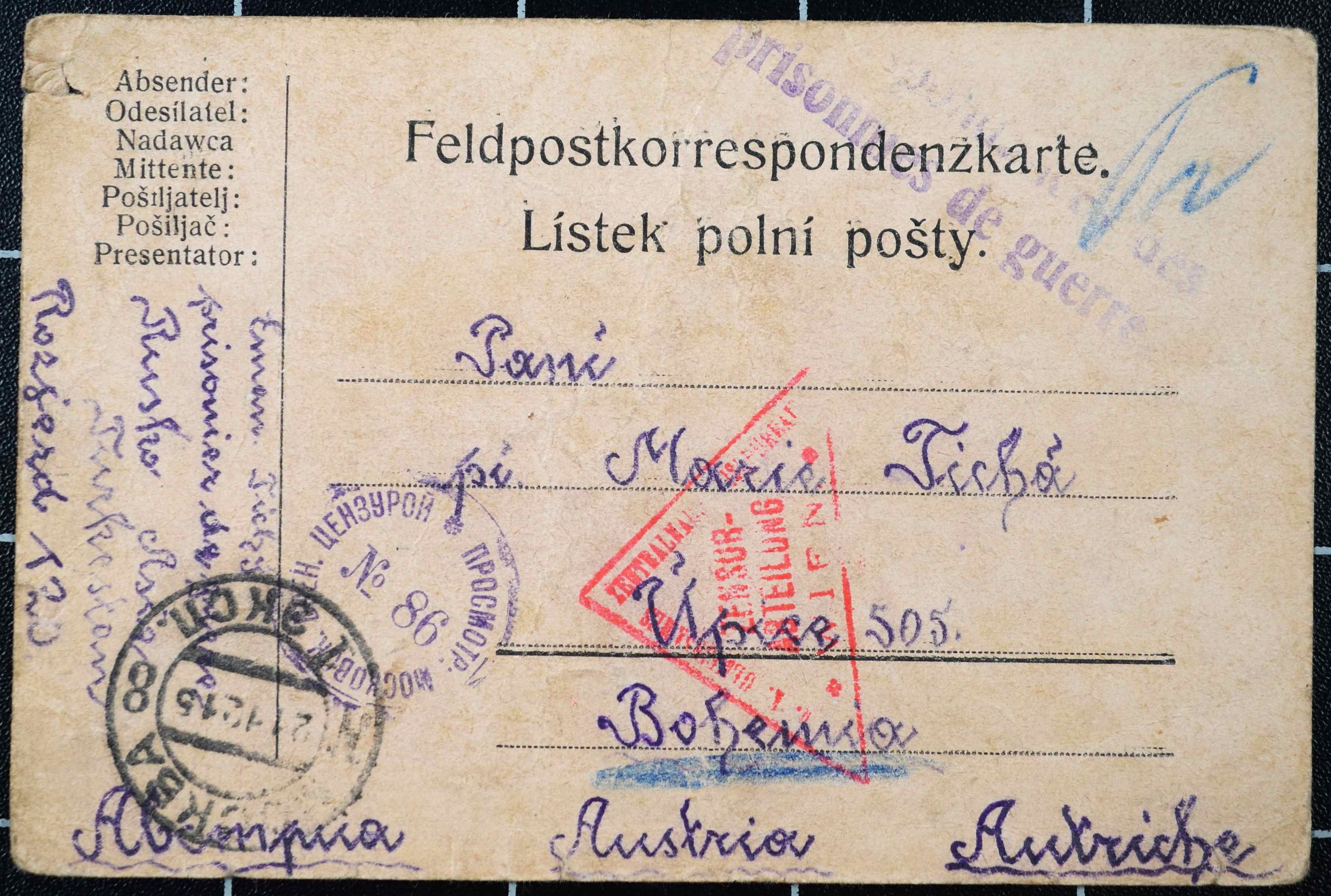 Náhledový obrázek Korespondce Emanuela Tichého - 186