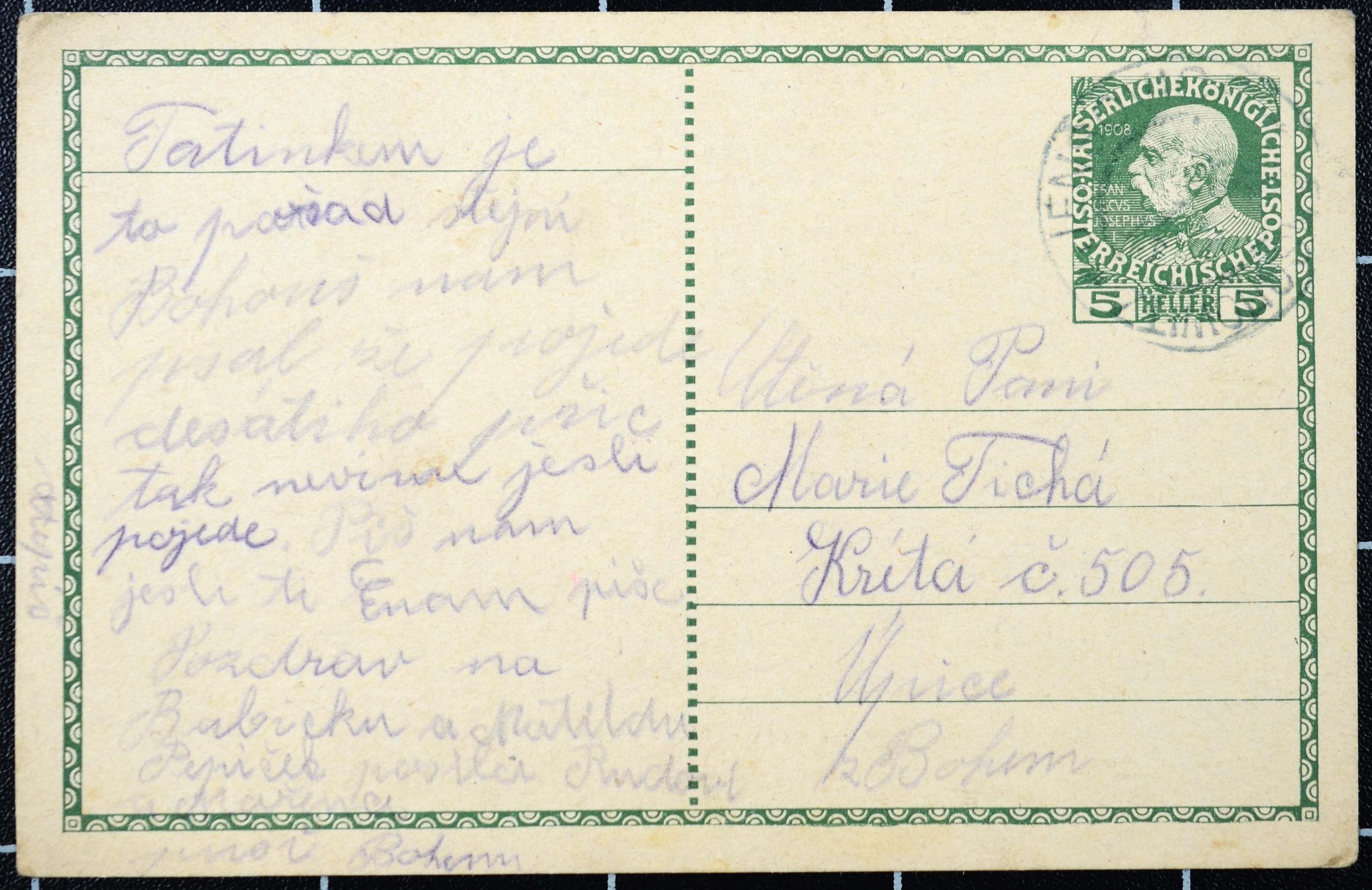 Náhledový obrázek Korespondce Emanuela Tichého - 149
