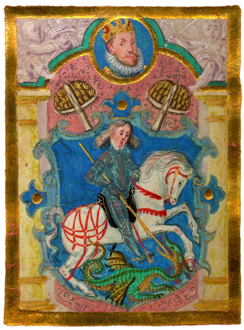 Náhledový obrázek Císař Rudolf II. potvrzuje soukeníkům města Loun artikule a uděluje jim znak - 1