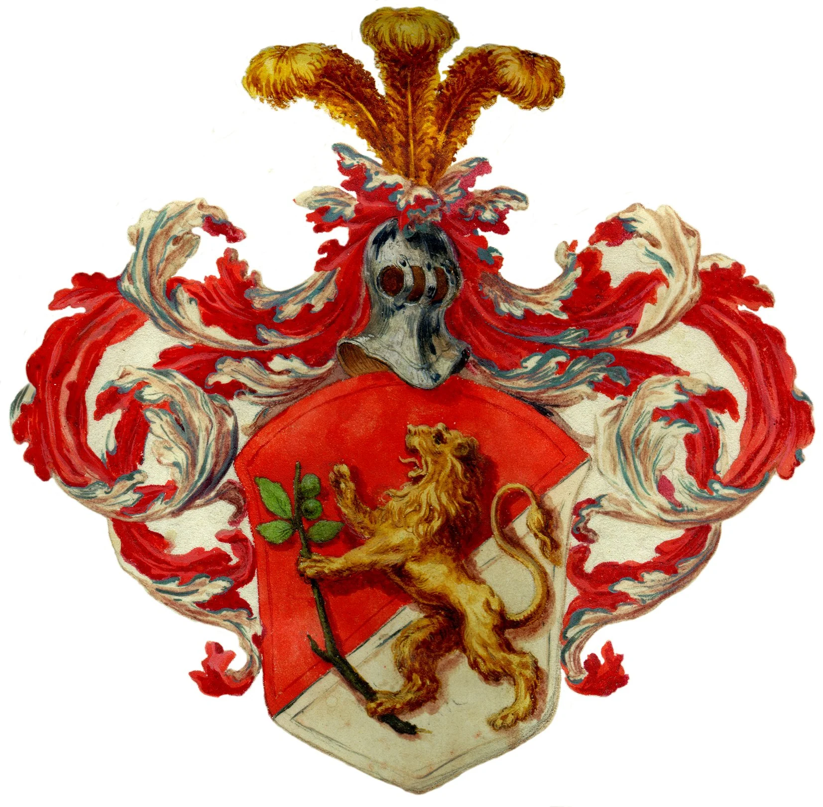 Obrázek Josephus Antonius Lauben von Laubenthal uděluje, na základě palatinátu uděleného mu Josephem Wilhelmem Ernstem říšským knížetem zu Fürstenberg v Řezně 3. března 1740, k čemuž oprávnil císař Ferdinand III. listinou danou ve Vídni 10. listopadu 1642 erb