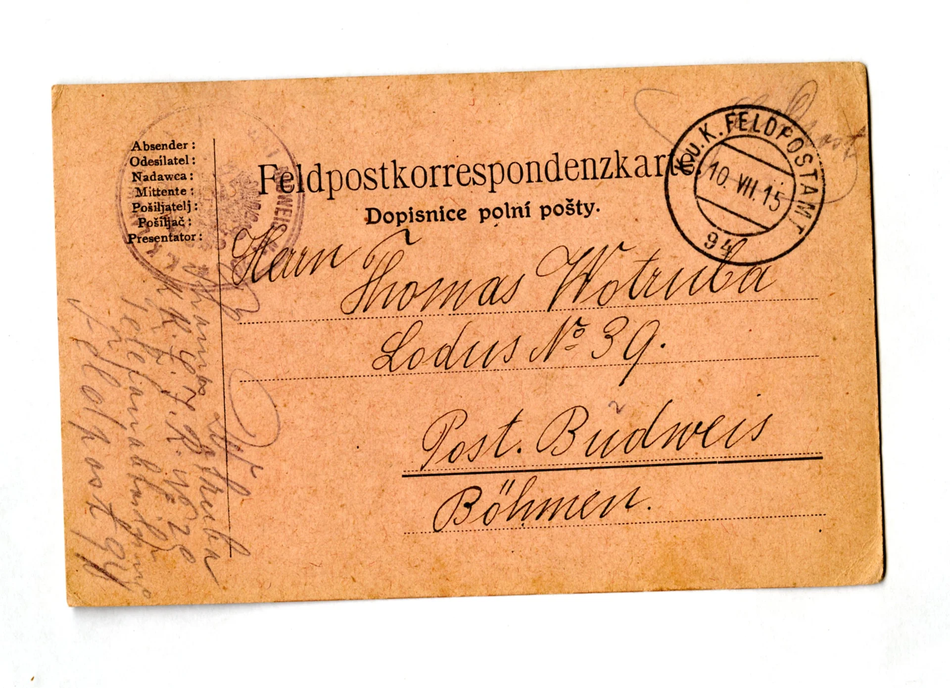Náhledový obrázek předmětu Korespondence Tomáše Votruby