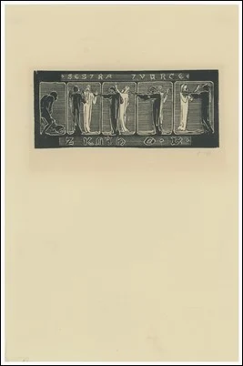 Náhledový obrázek předmětu Ex libris O. B., Sestra Tvůrce